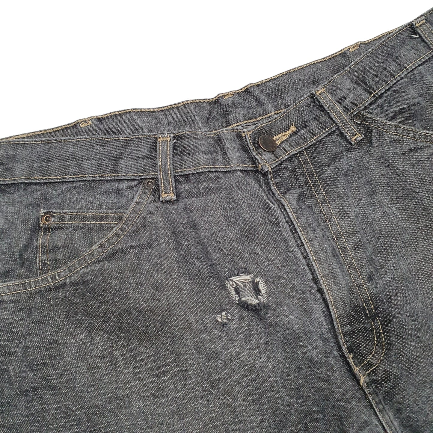 Mens Grey Dickies Carpenter Workwear Denim Shorts