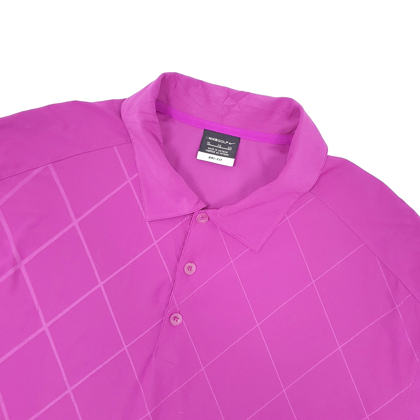 Nike Golf Dri Fit Short Sleeve Polyester Polo Shirt Purple