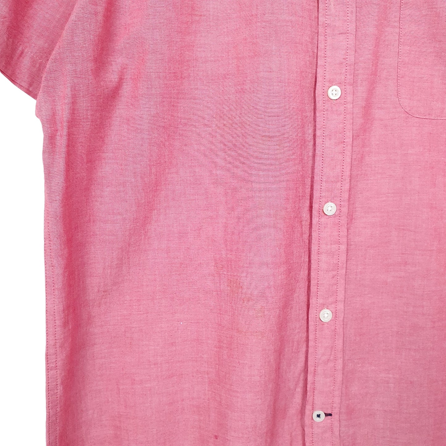 Tommy Hilfiger Short Sleeve Custom Fit Shirt Pink