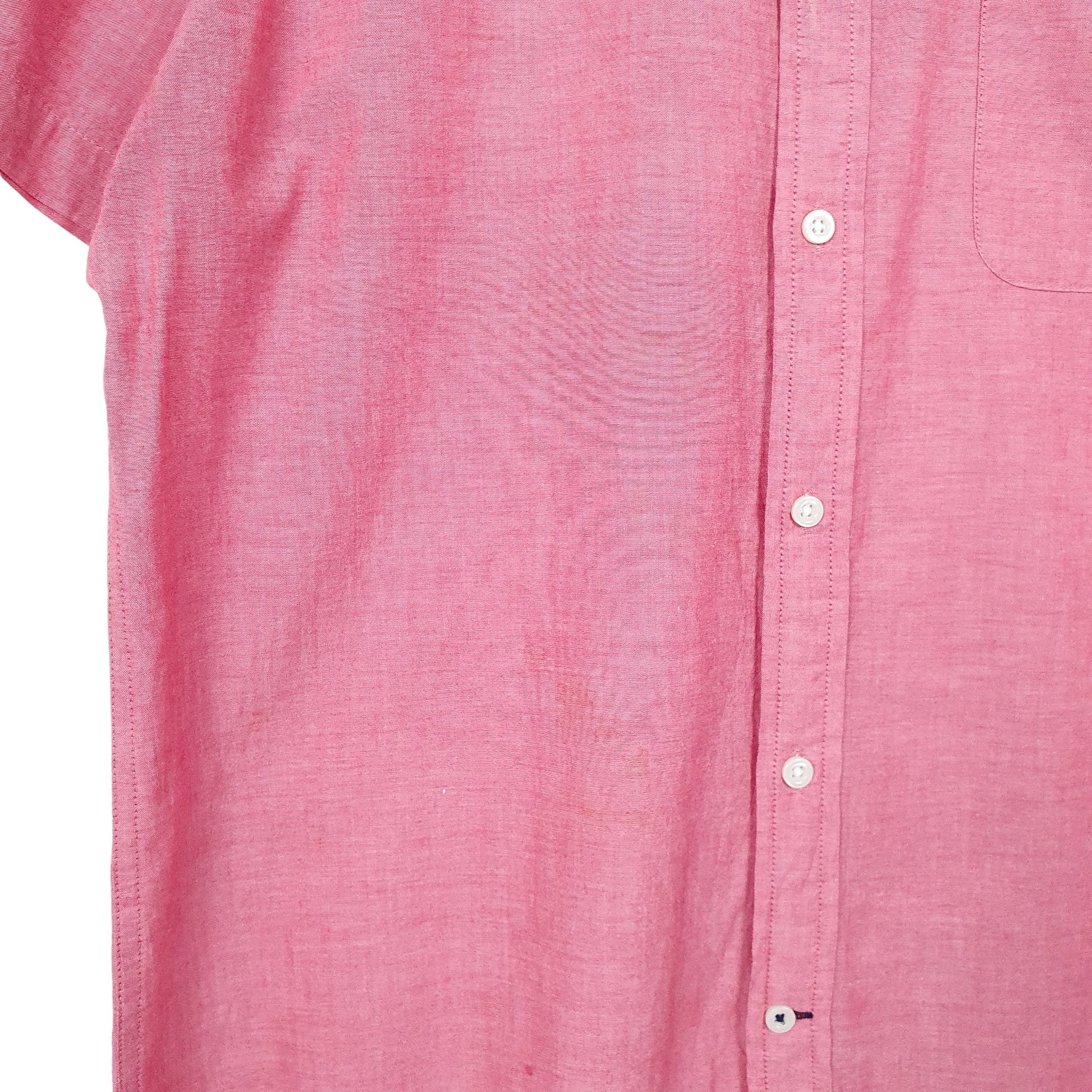 Tommy Hilfiger Short Sleeve Custom Fit Shirt Pink