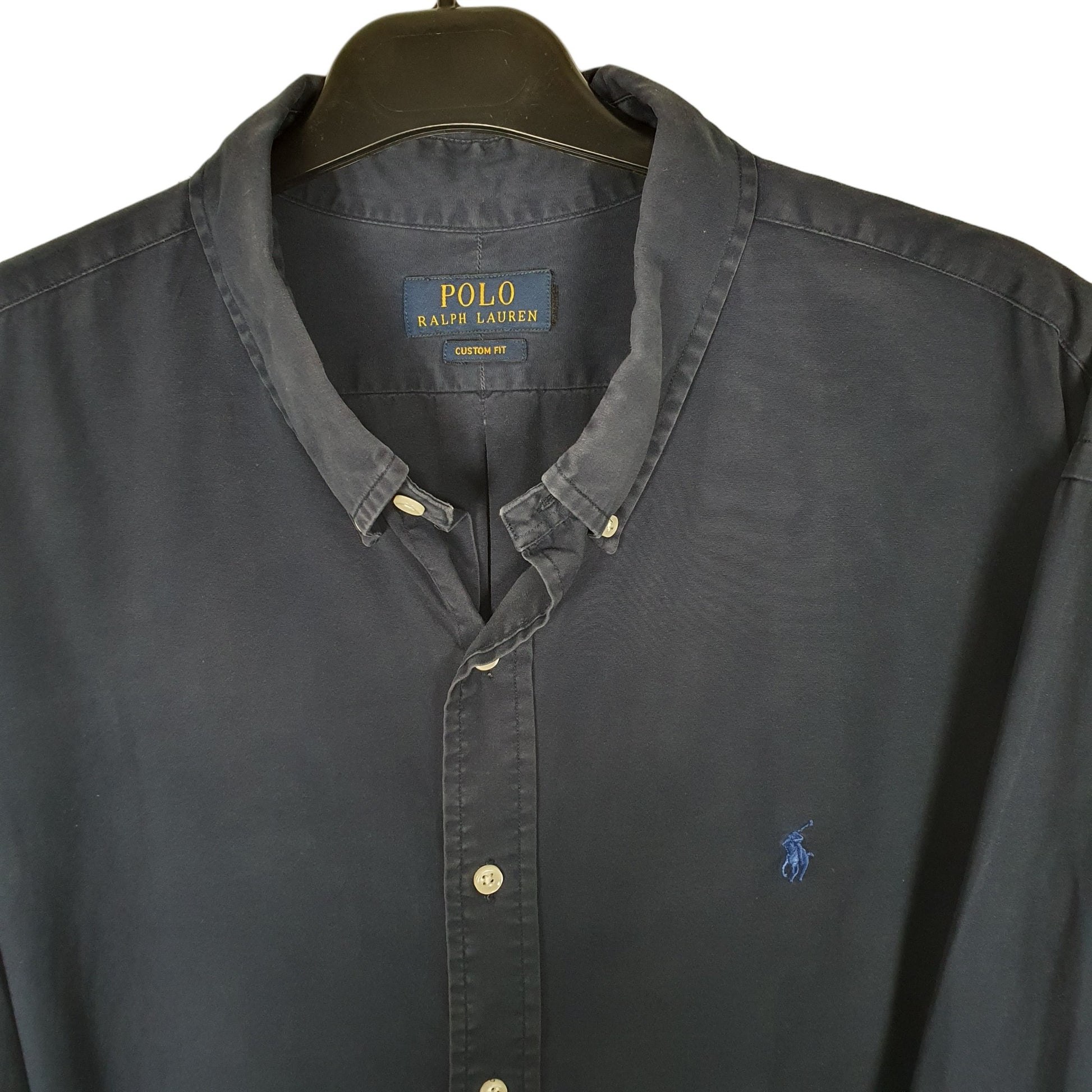 Ralph Lauren Long Sleeve Custom Fit Shirt Navy