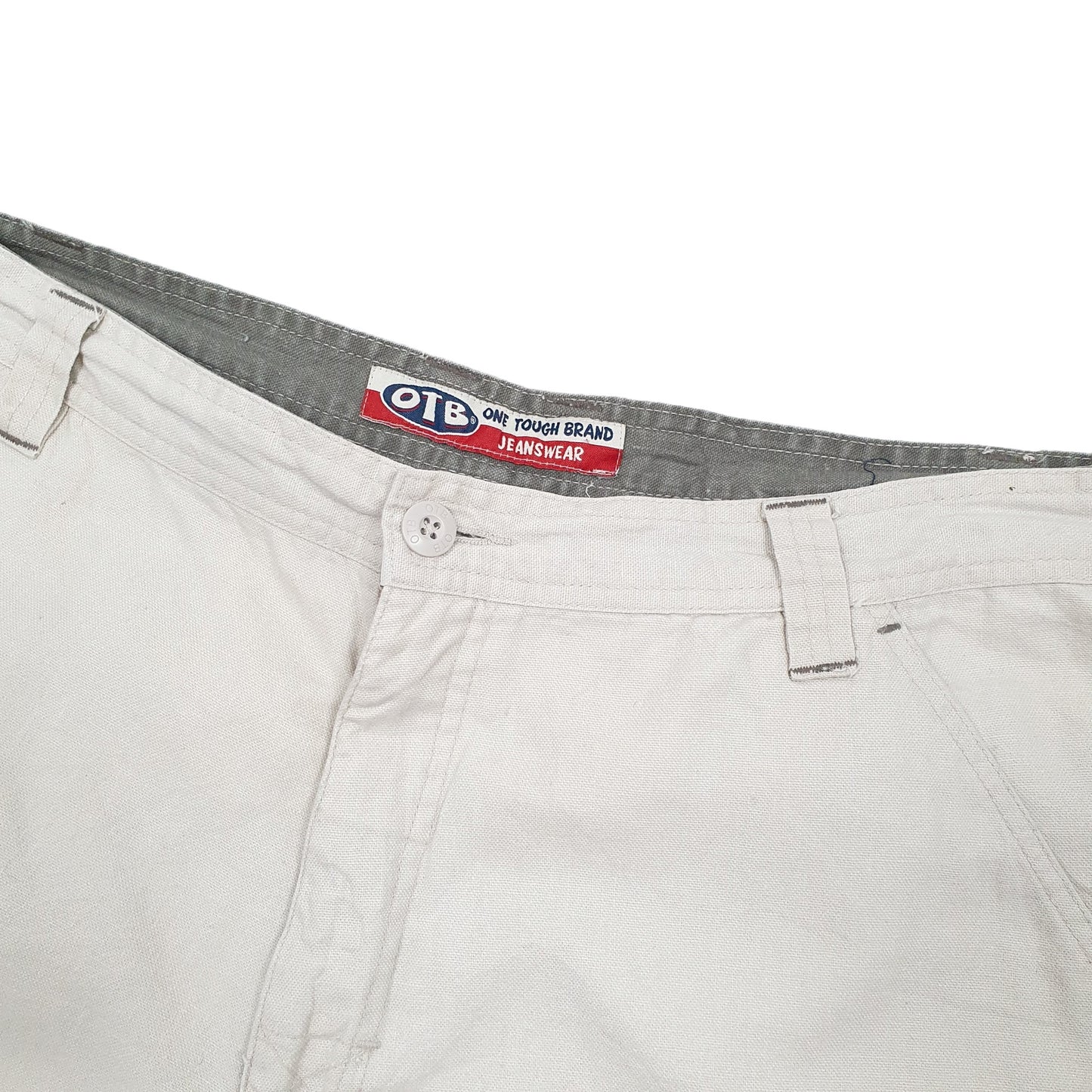 One Tough Brand Beige Cargo Workwear Shorts W36