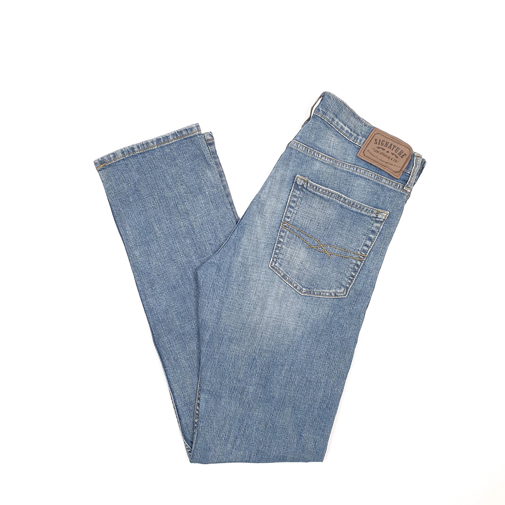 Levis Signature Slim Fit Slim Jeans W32 L33 Blue