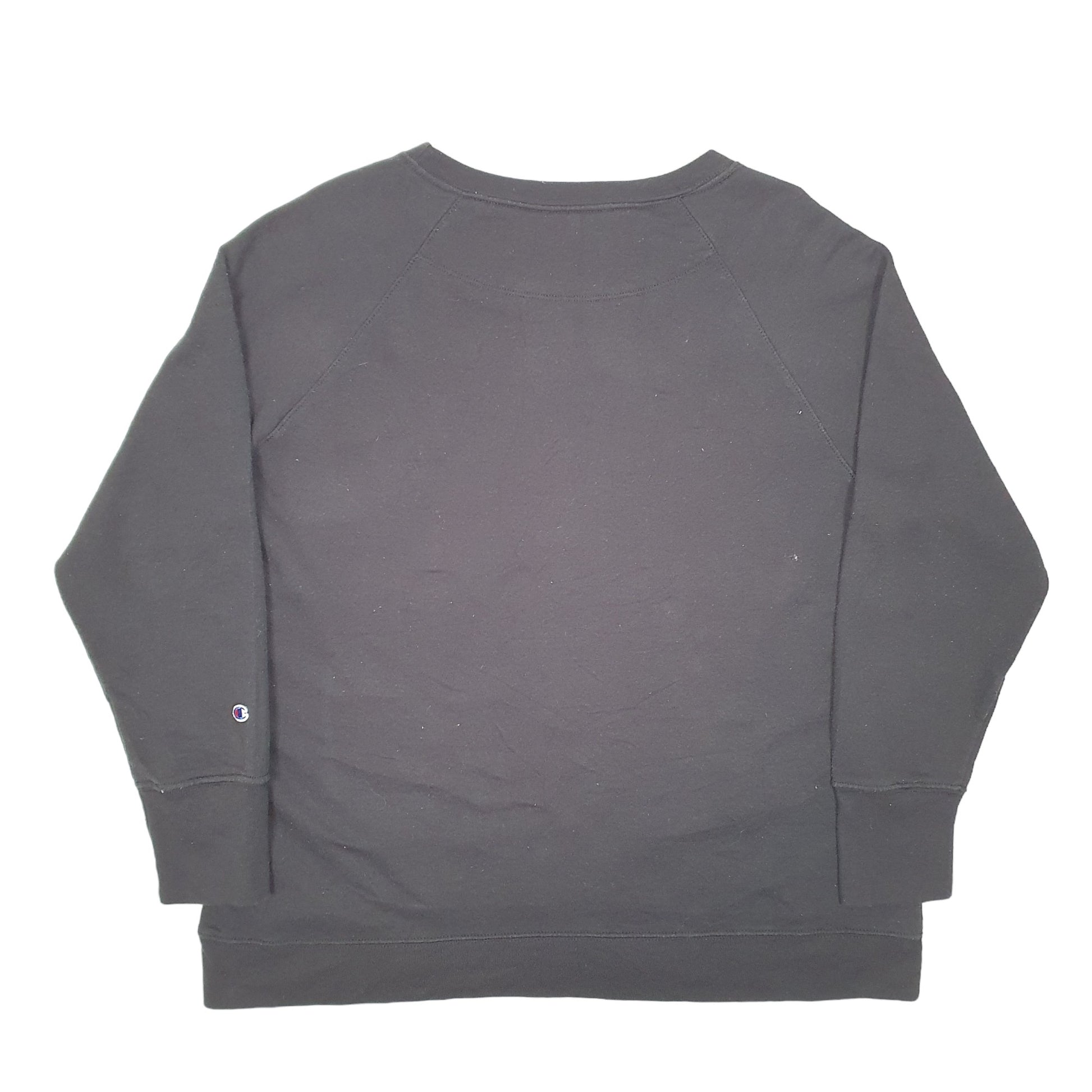 Womens Black Champion  Crewneck Jumper