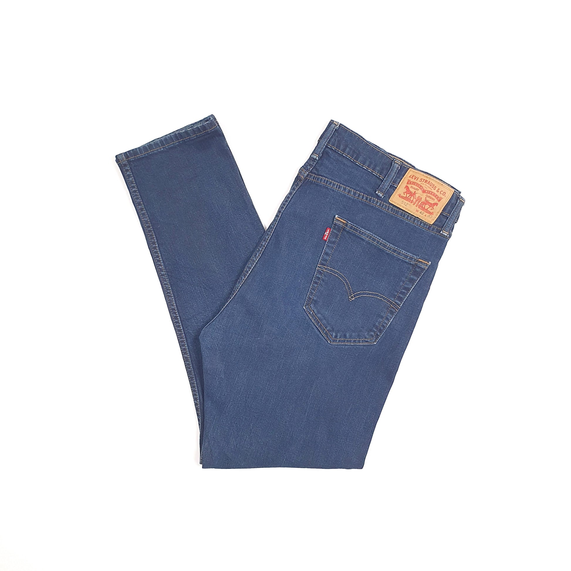 Levis 512 Slim Fit Jeans W42 L32 Blue