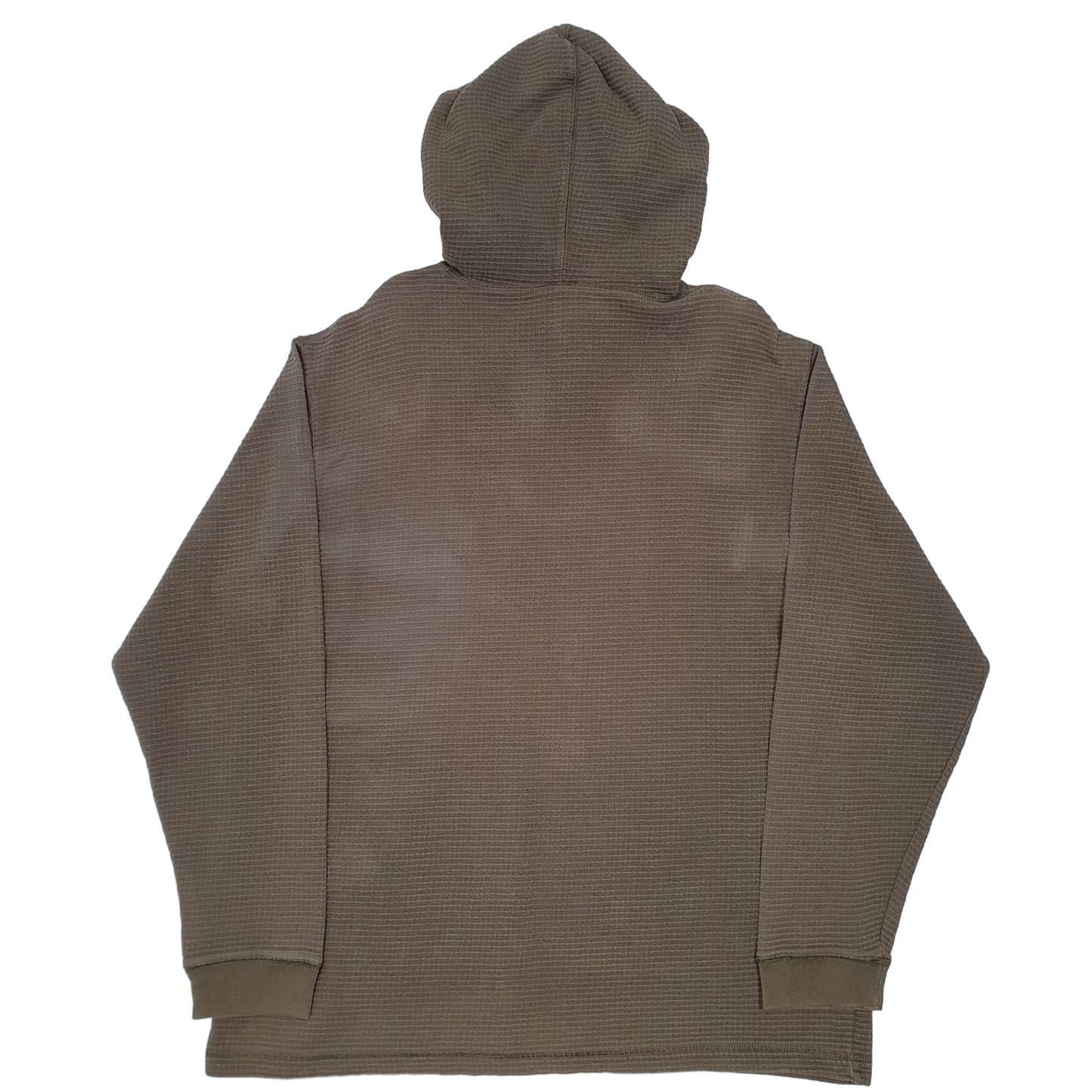 Mens Khaki Nautica Waffle Hoodie Jumper