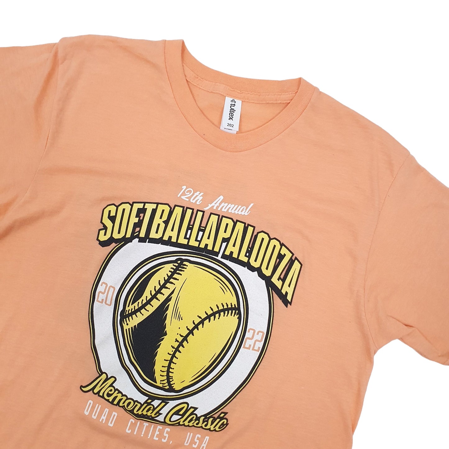 Tultex USA Softballapalooza Short Sleeve T Shirt Peach