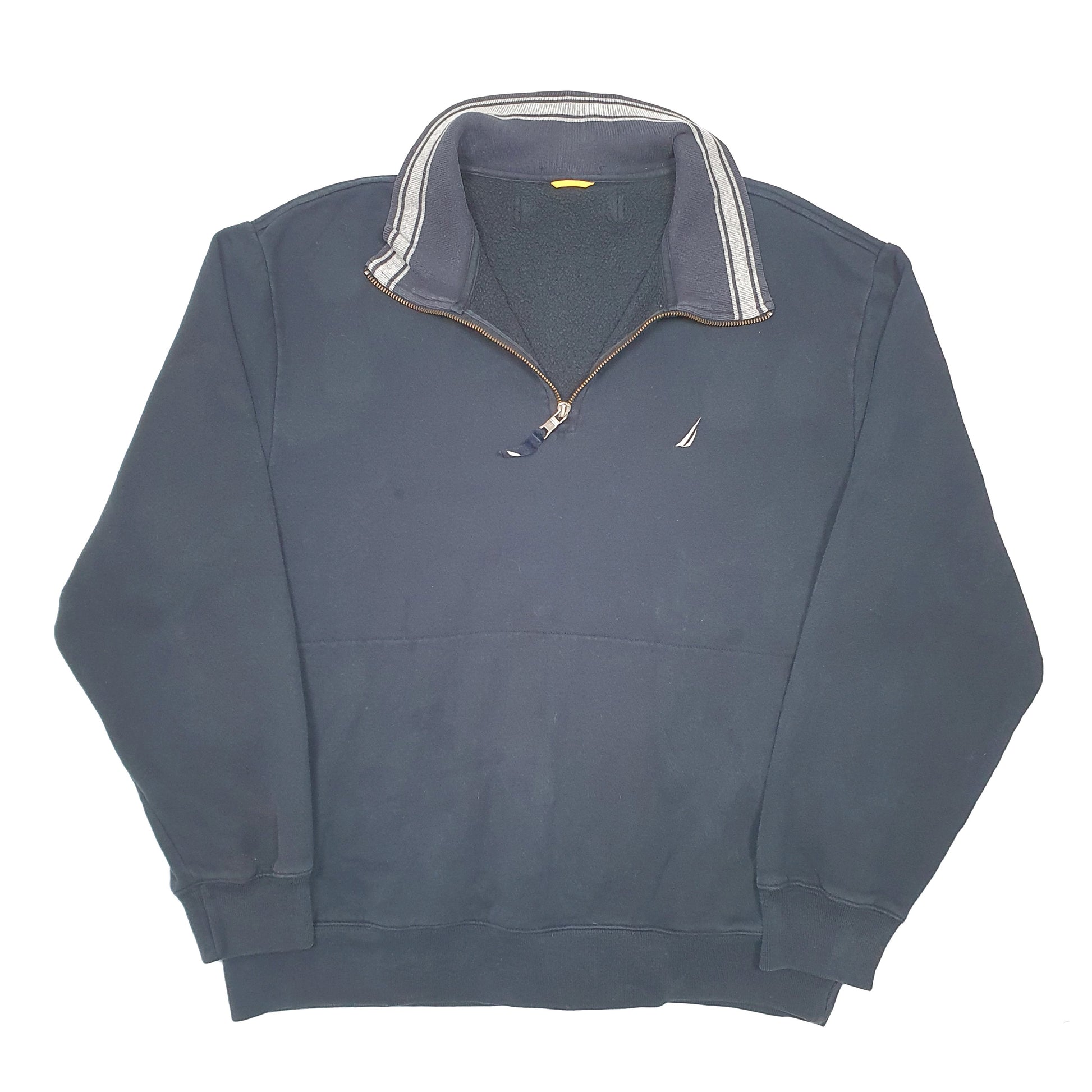 Mens Navy Nautica  Quarter Zip Jumper