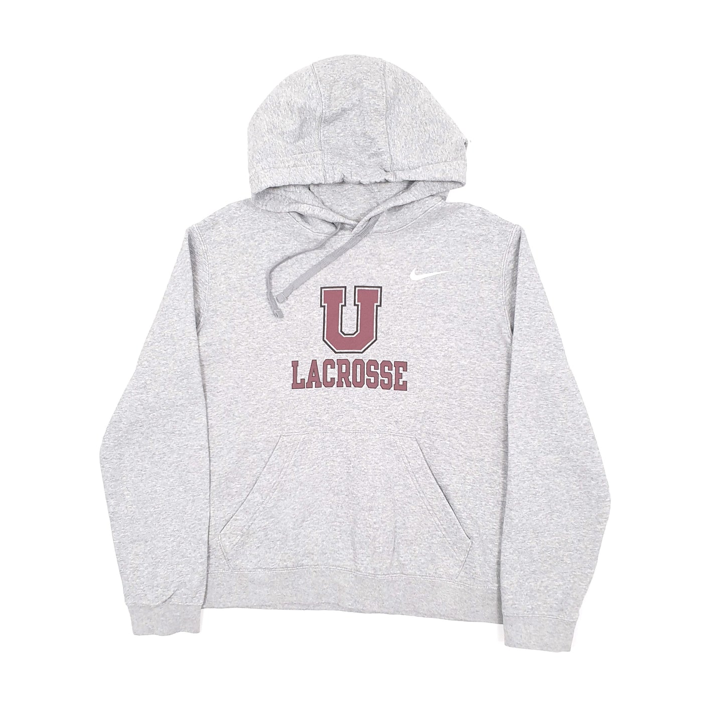Mens Grey Nike USA College Lacrosse Hoodie Jumper