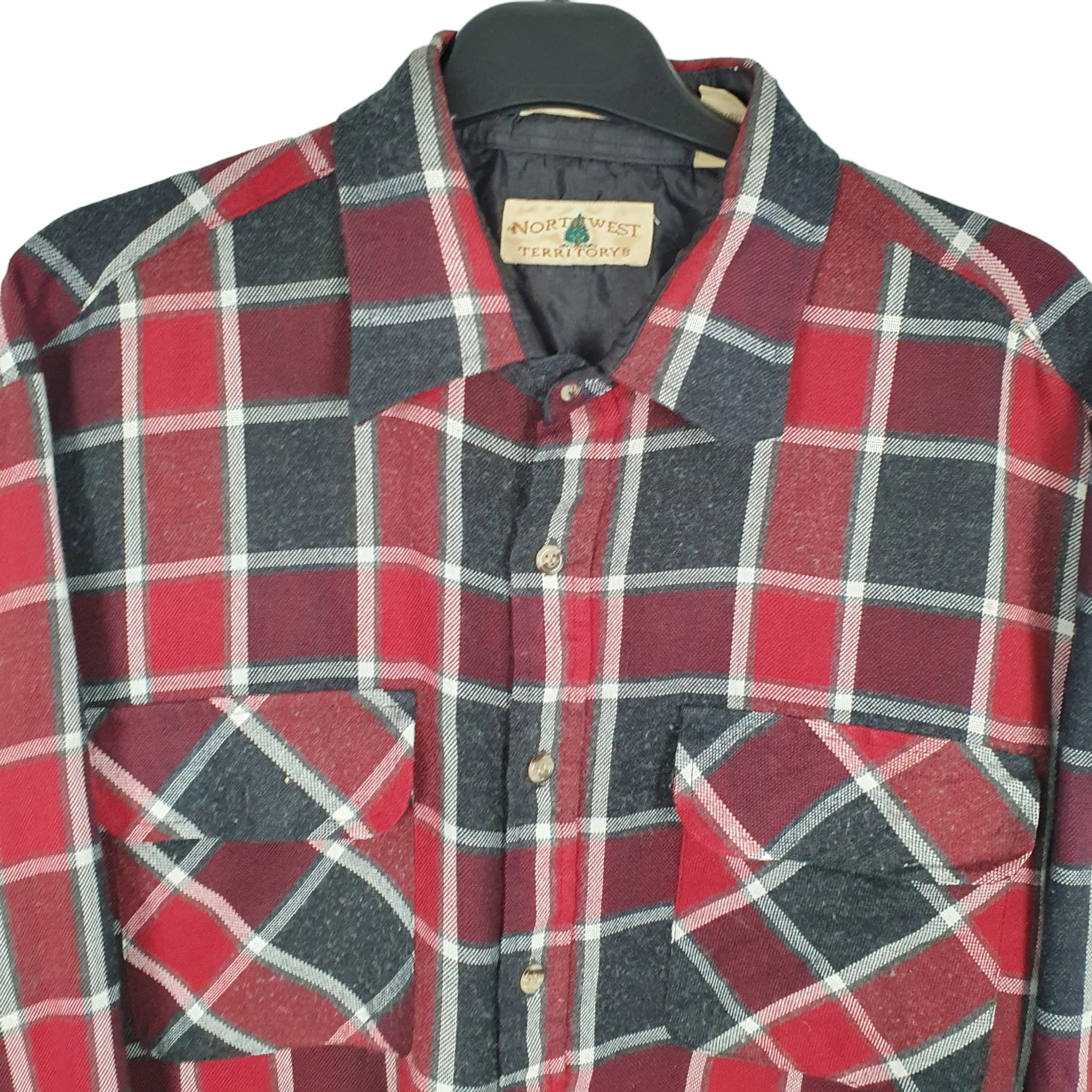 Northwest Flannel Shacket Long Sleeve Regular Fit Check Shirt Red