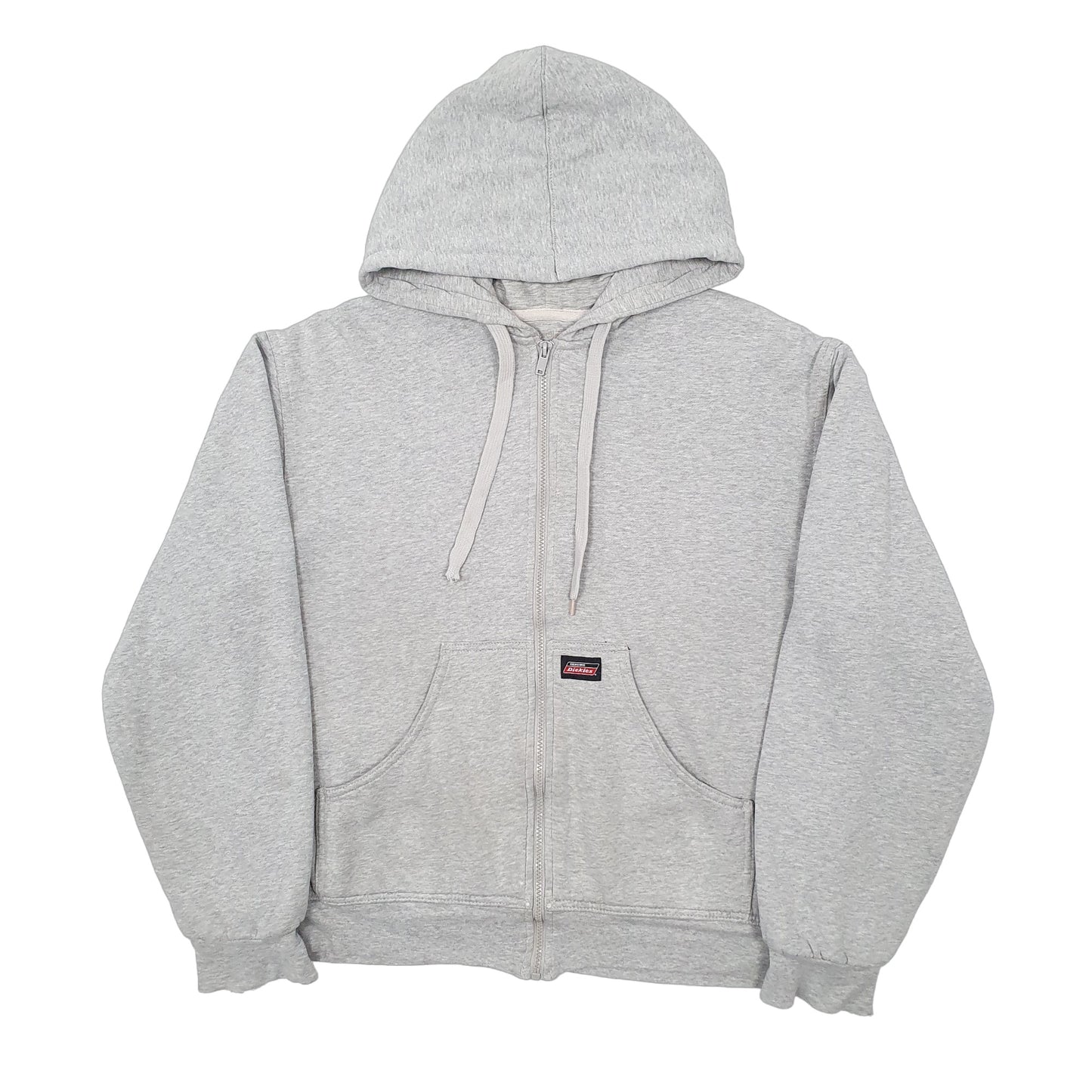 Mens Grey Dickies Hoodie Full Zip Jumper