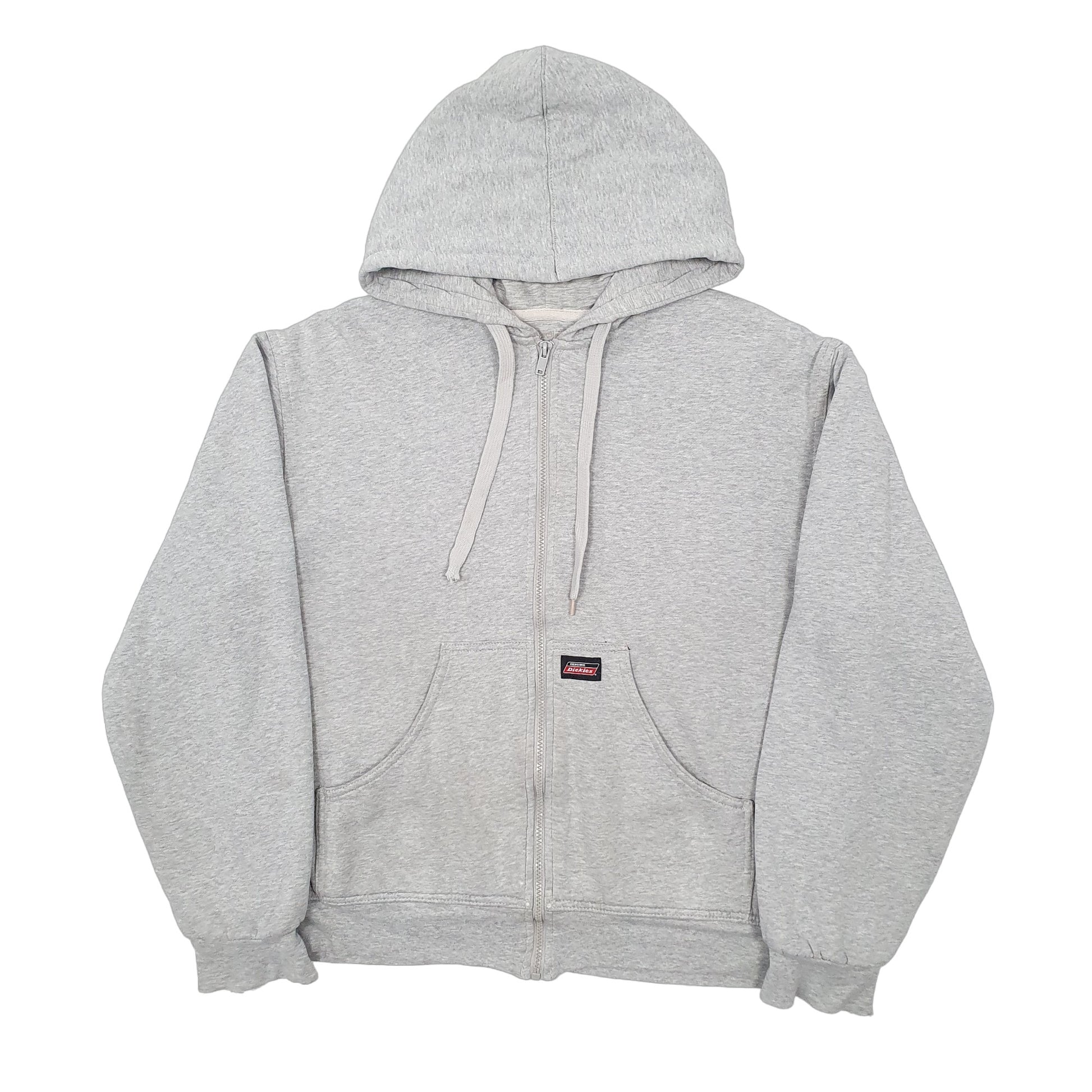 Mens Grey Dickies Hoodie Full Zip Jumper