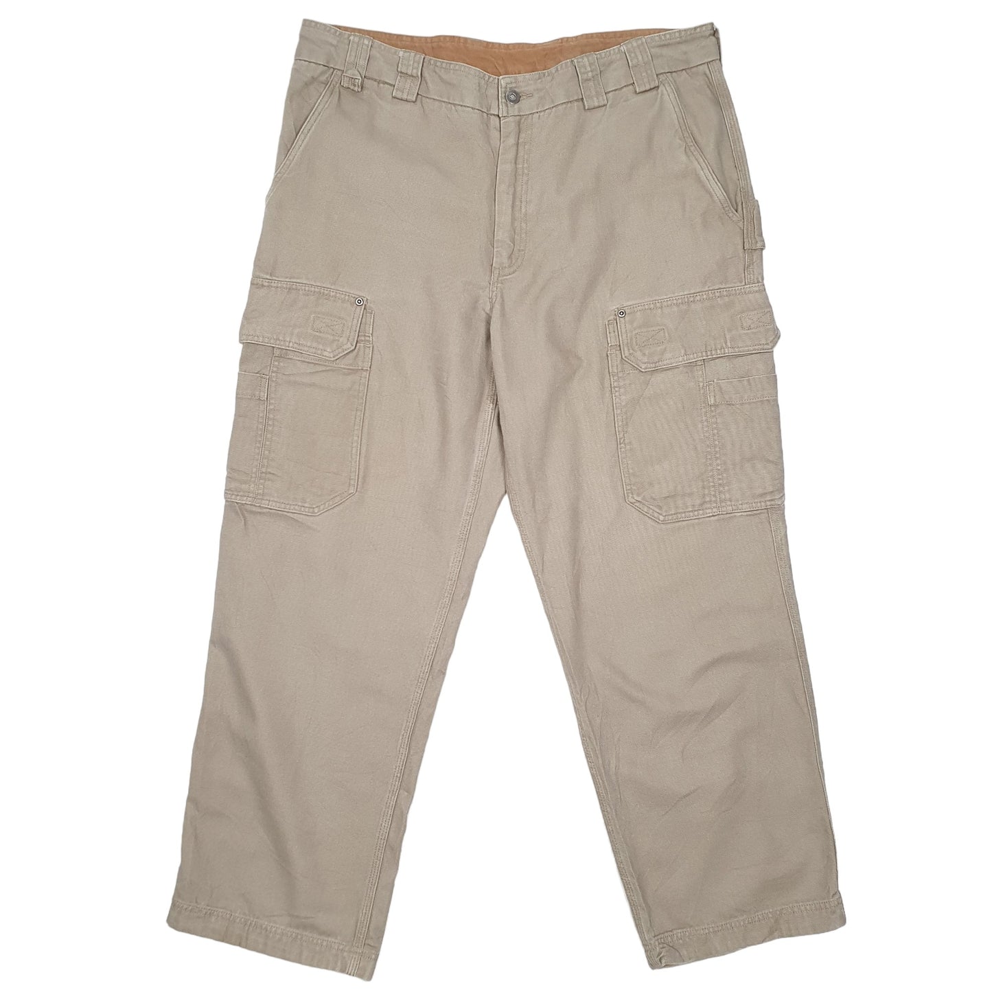 Mens Beige Duluth Trading Co Combat Pants Cargo Trousers