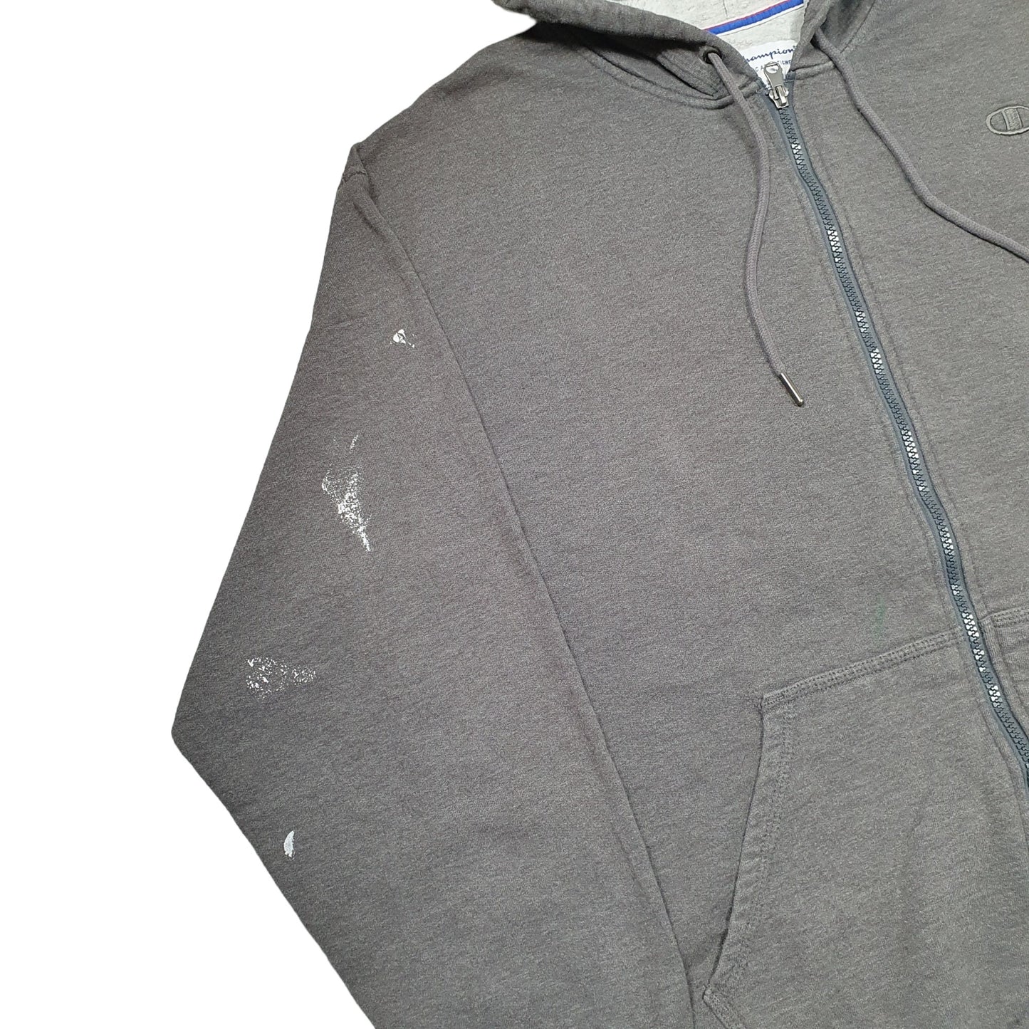 Mens Grey Champion  Full Zip Jumper