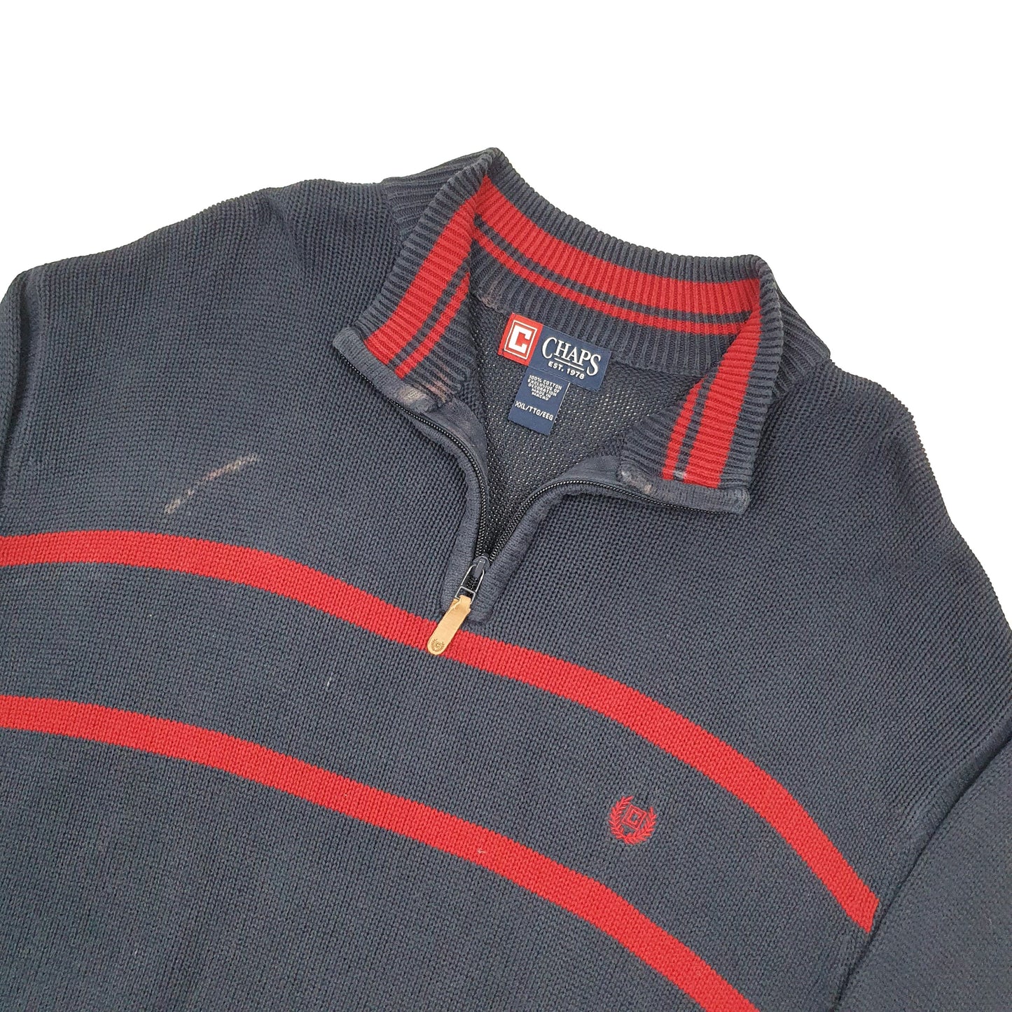 Chaps Quarter Zip XXL Navy