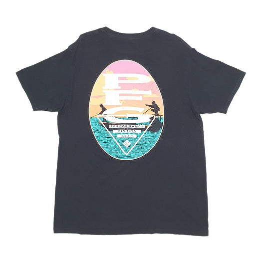 Mens Black Columbia Sportswear  Short Sleeve T Shirt