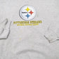 Mens Grey NFL Pittsburgh Steelers American Football Crewneck Jumper