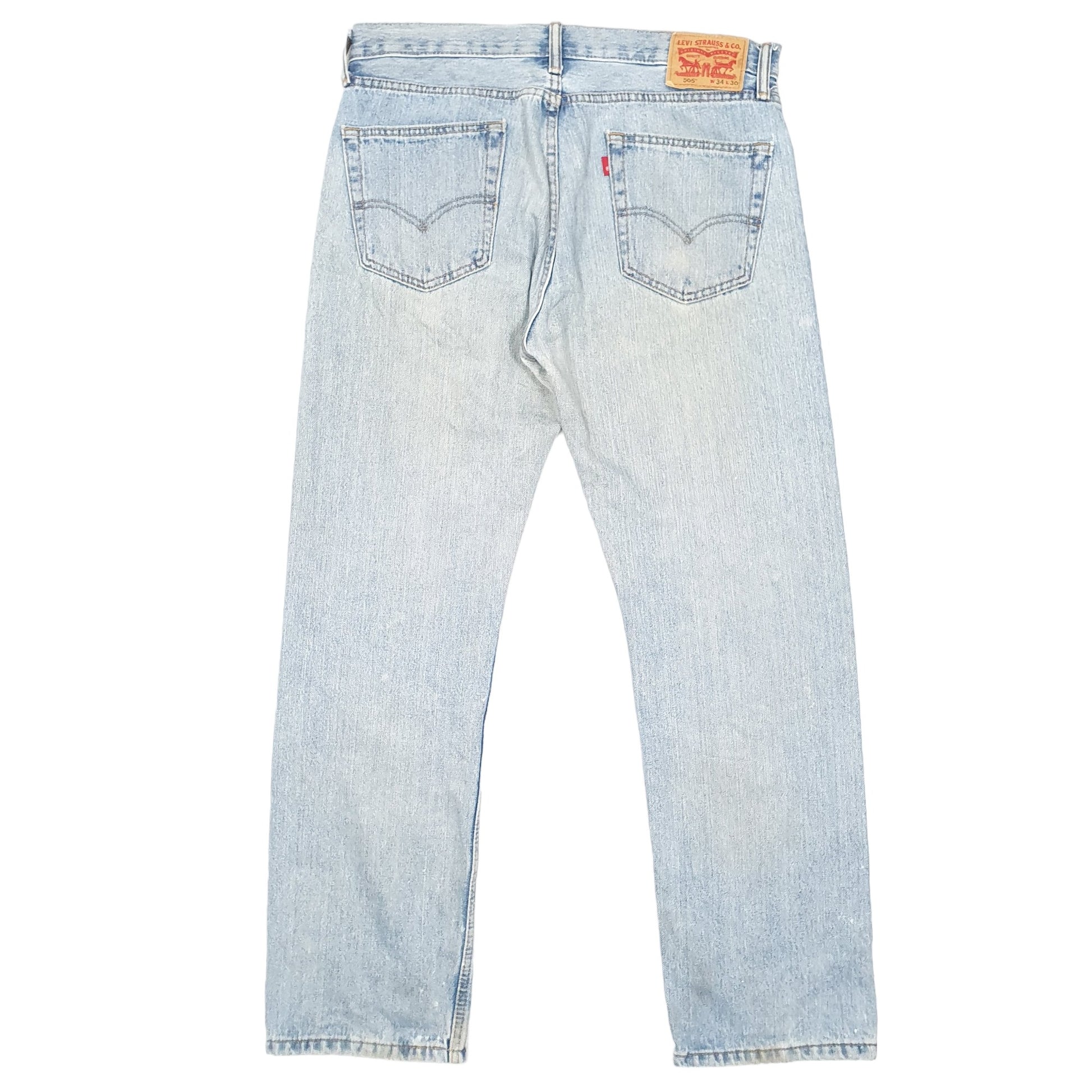 Mens Blue Levis  505 JeansW34 L30