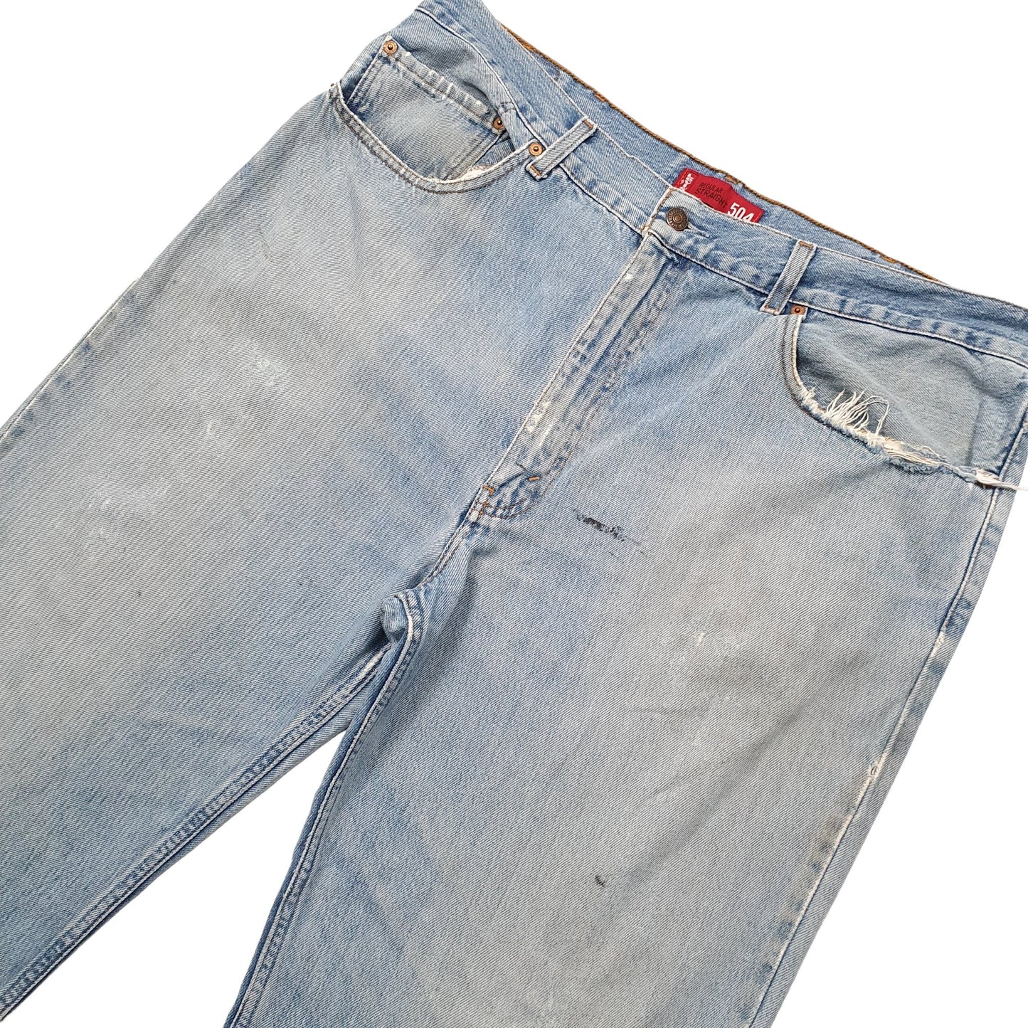 Mens Blue Levis  504 JeansW42 L32
