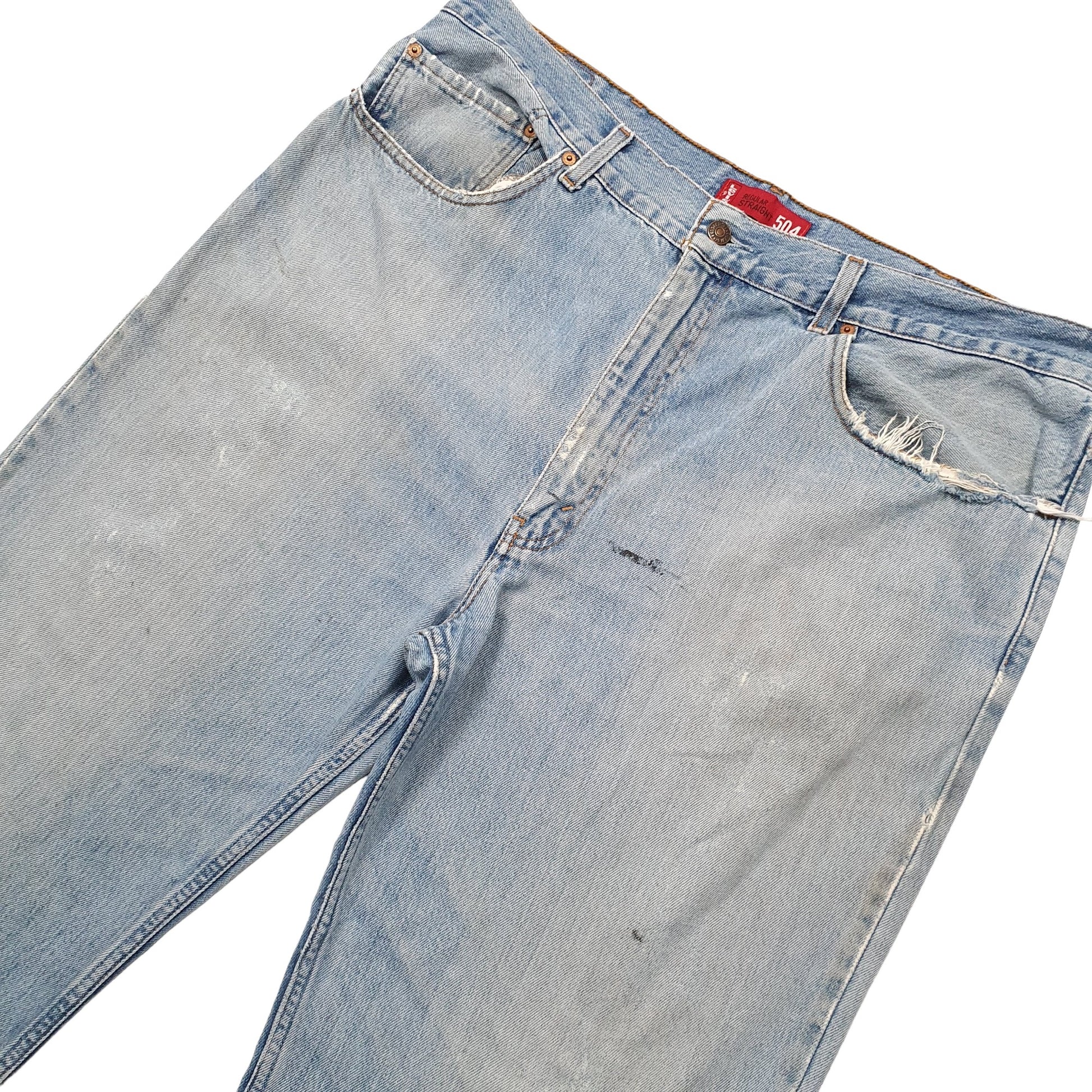 Mens Blue Levis  504 JeansW42 L32