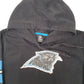 Womens Black NFL Carolina Panthers USA Football Hoodie Jumper