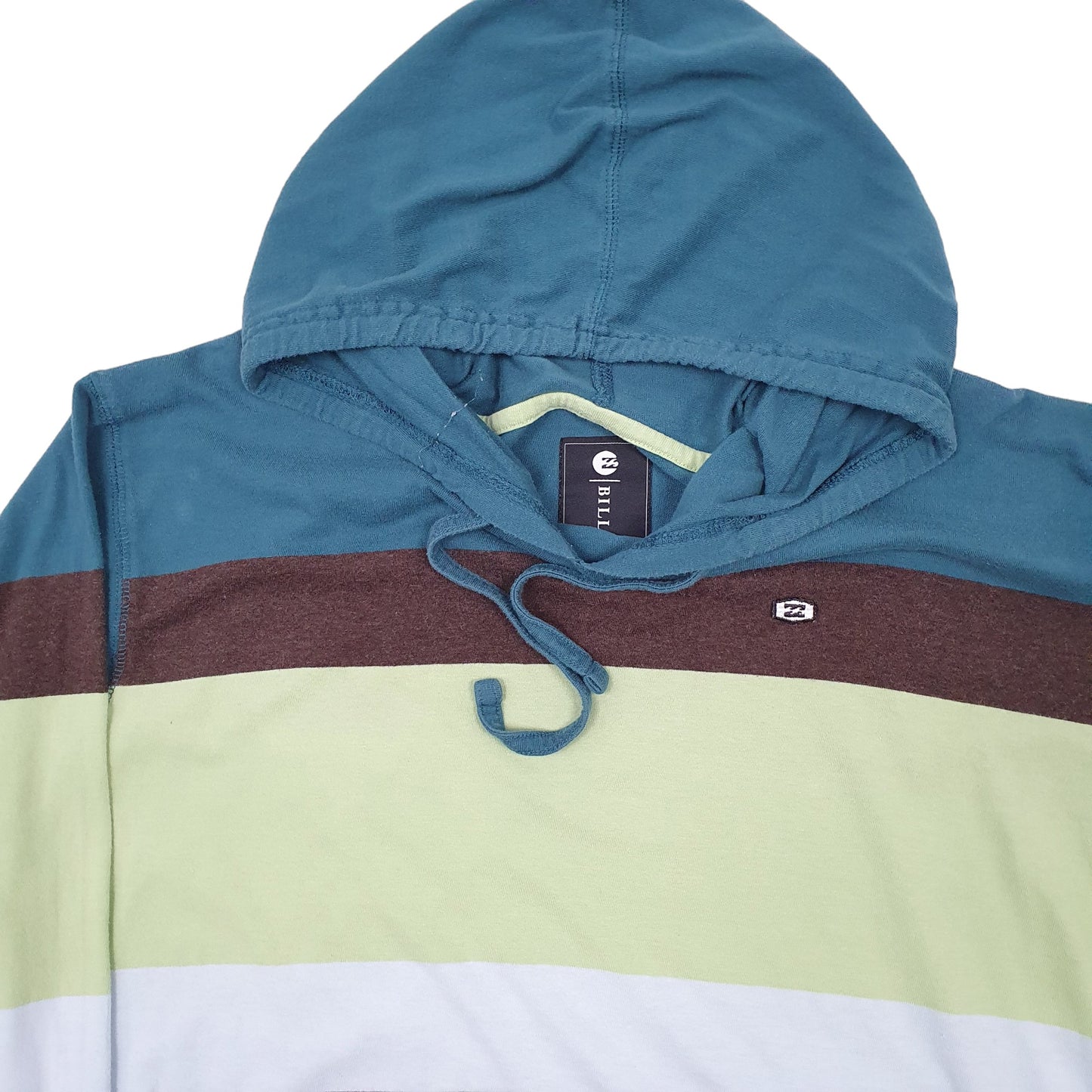 Mens Green Billabong Lightweight Hoodie Jumper