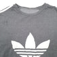 Mens Grey Adidas Spellout Crewneck Jumper