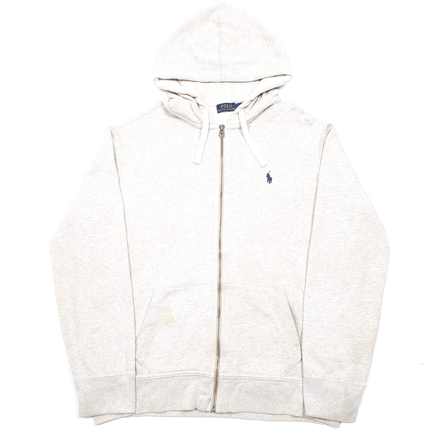 Mens Grey Polo Ralph Lauren Hoodie Full Zip Jumper