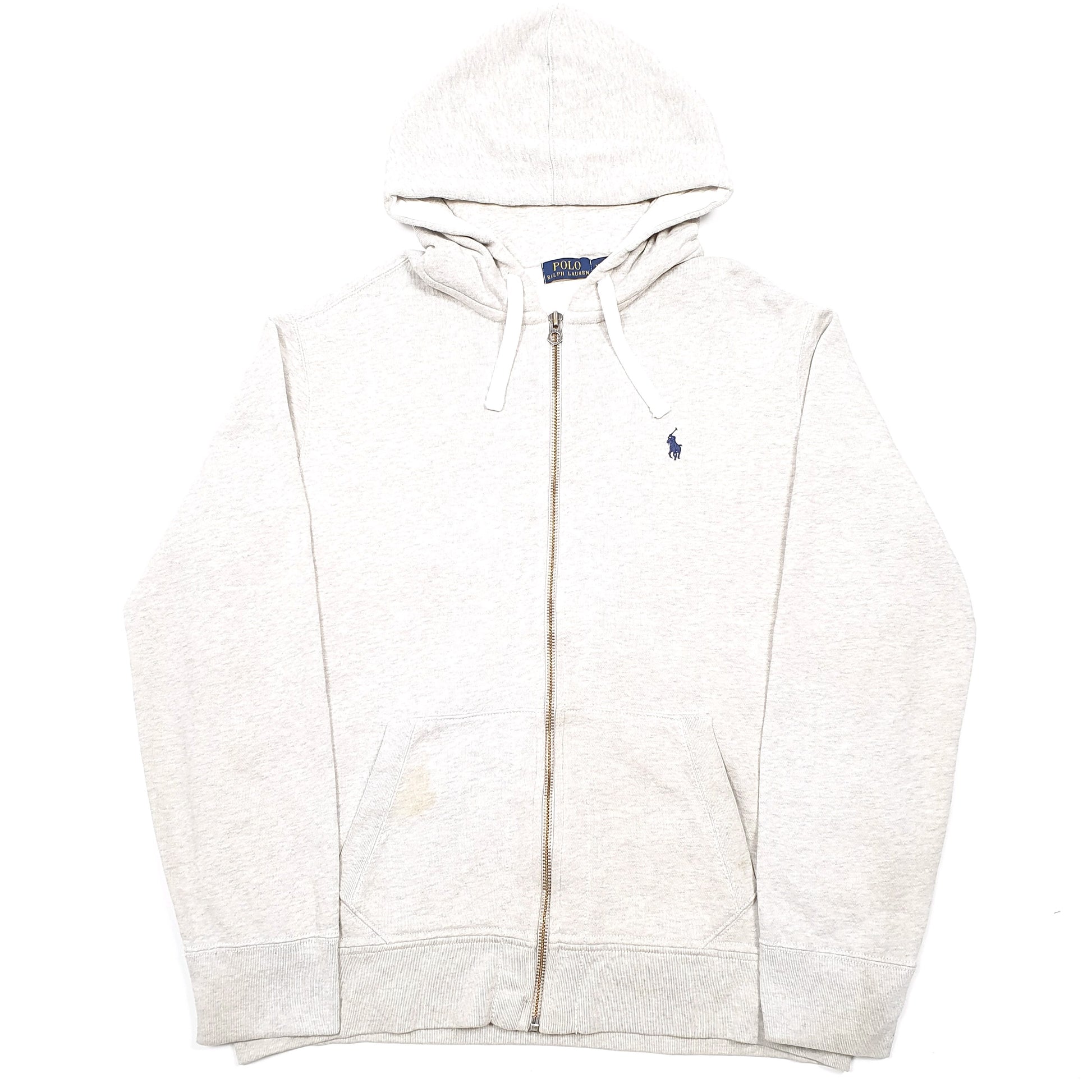Mens Grey Polo Ralph Lauren Hoodie Full Zip Jumper