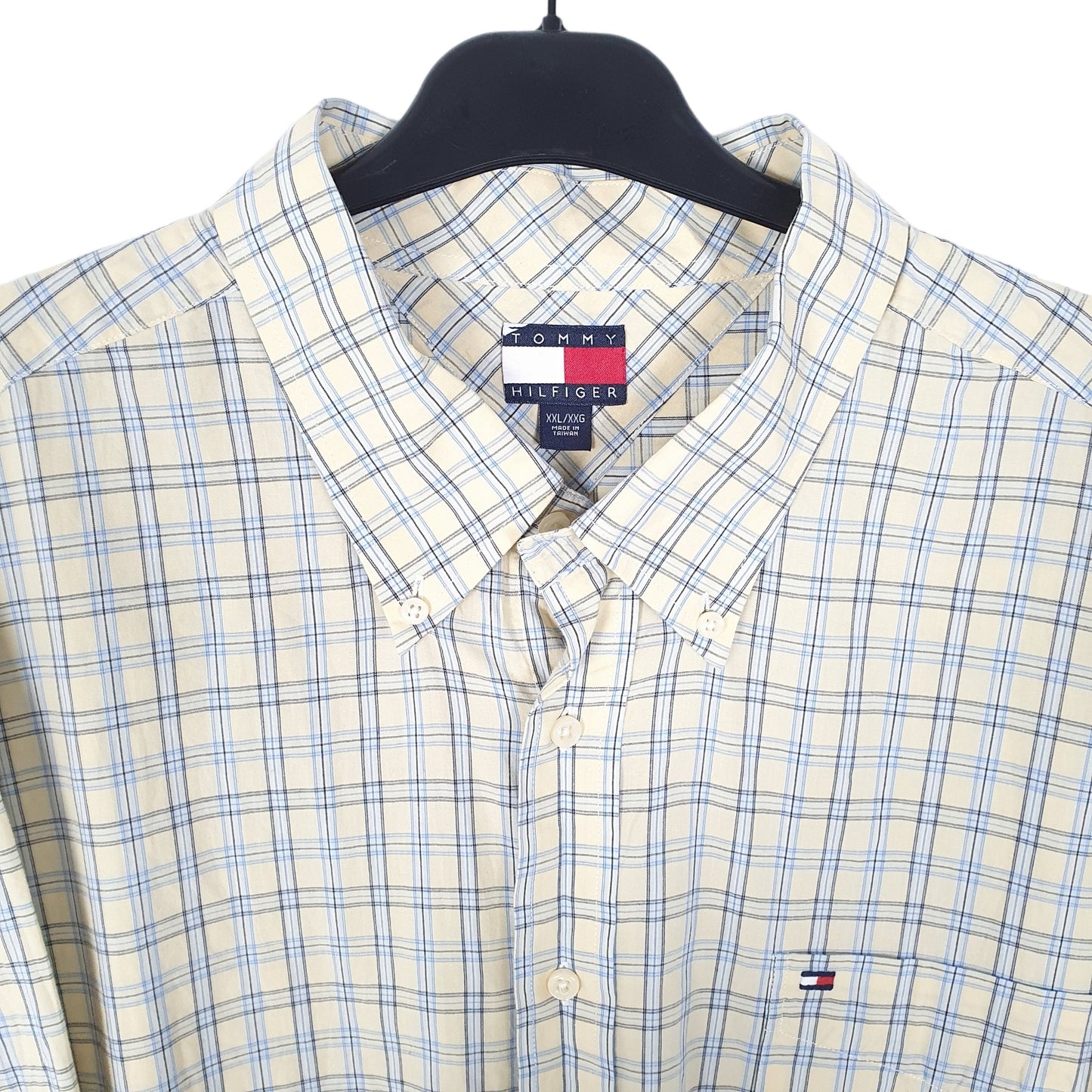 Tommy Hilfiger Long Sleeve Regular Fit Check Shirt Yellow