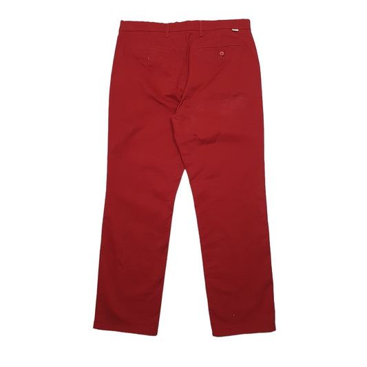 Mens Levis Red Chino Trousers W36 L30 Red