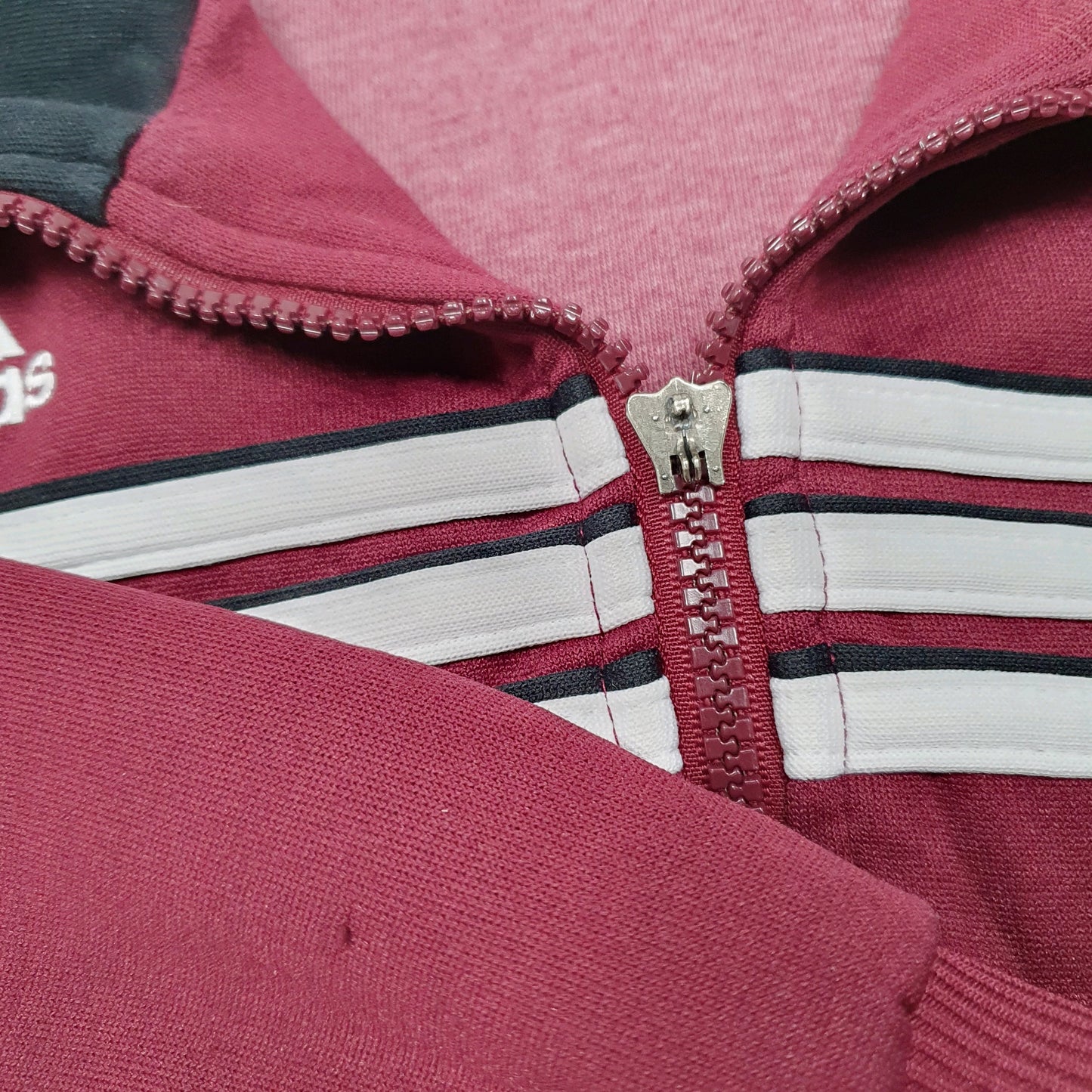 Mens Burgundy Adidas Soccer Training Active Full Zip Jumper