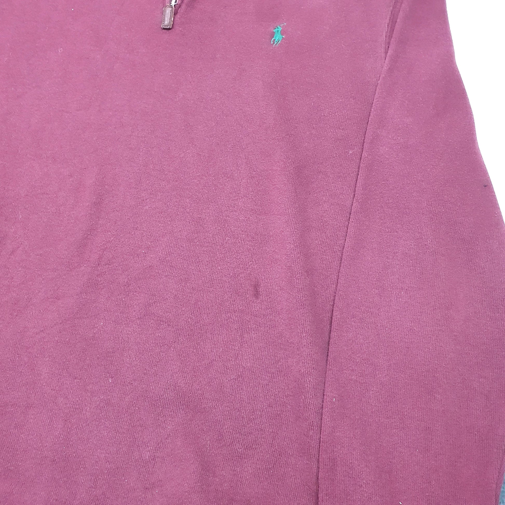 Polo Ralph Lauren Quarter Zip XL Burgundy