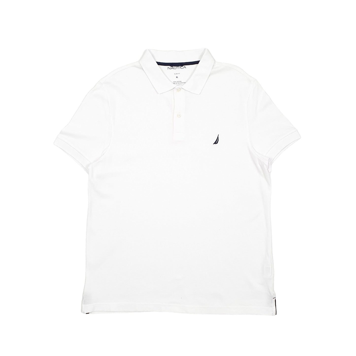 Nautica Slim Fit Short Sleeve Polo Shirt White