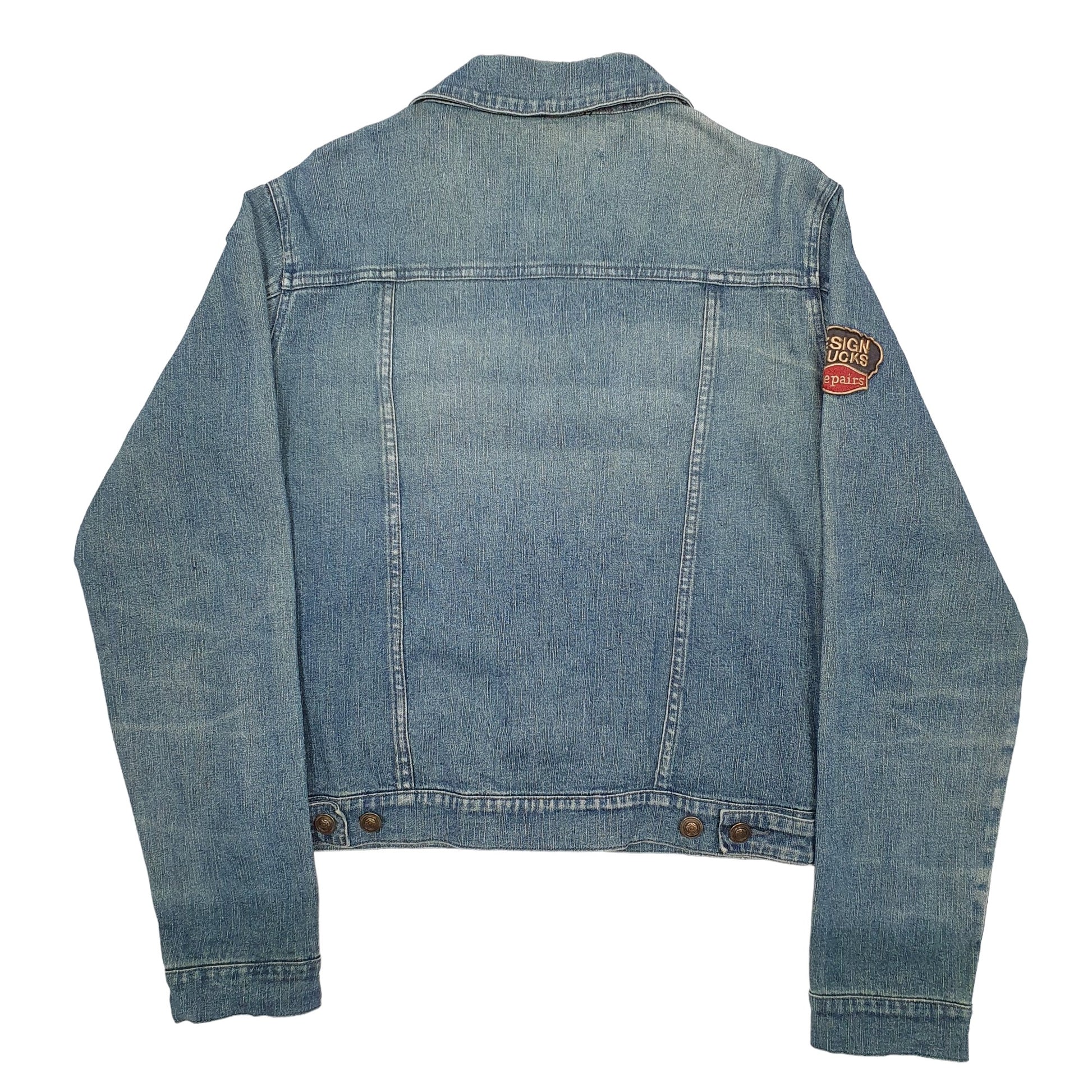 Womens Blue OEXO Trucker Denim Jacket Coat