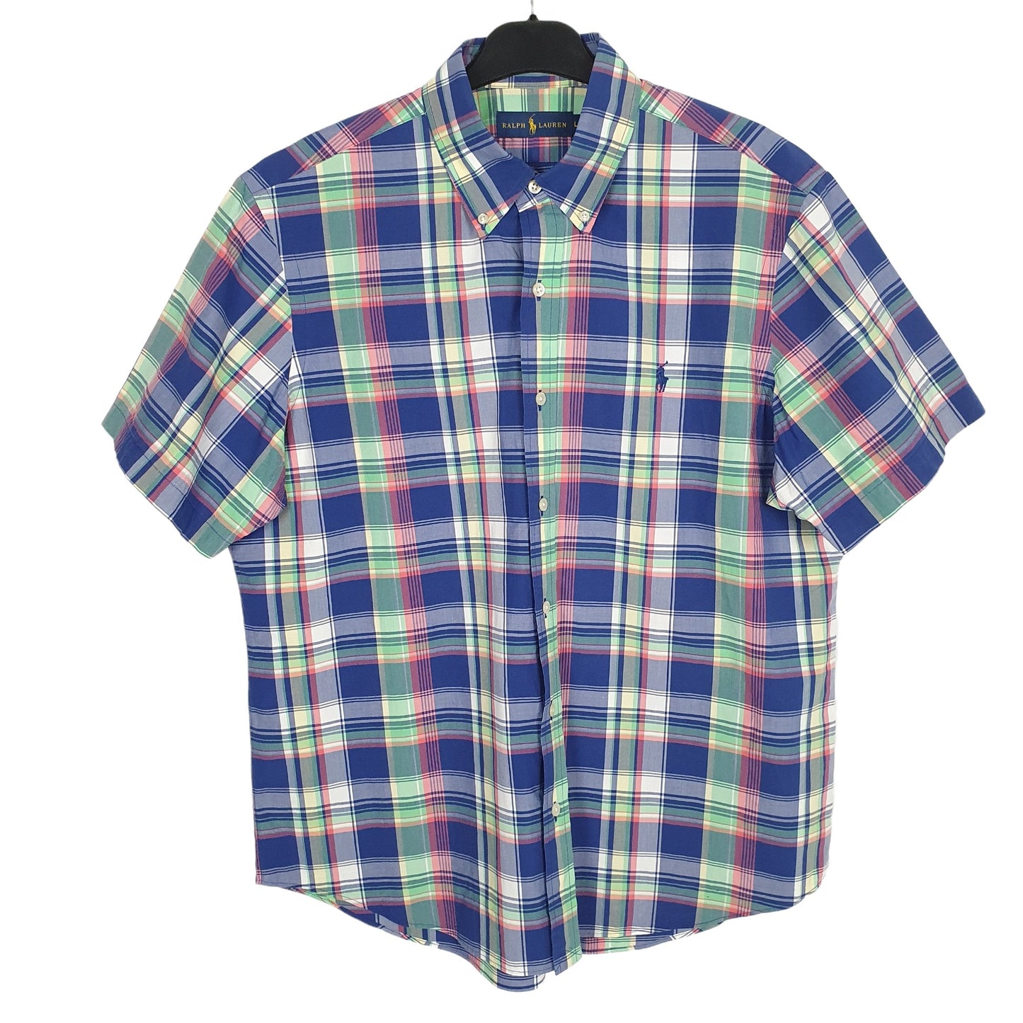 Ralph Lauren Short Sleeve Regular Fit Check Shirt Blue