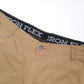 Mens Beige Iron Flex Combat Cargo Shorts