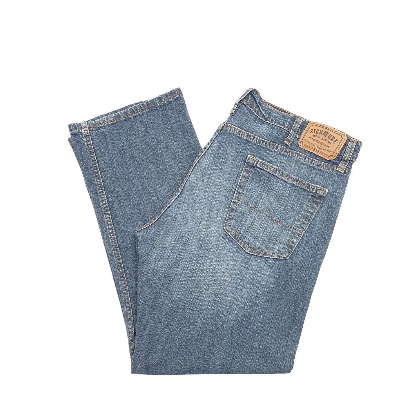 Levis Signature Straight Fit Jeans W40 L28 Blue