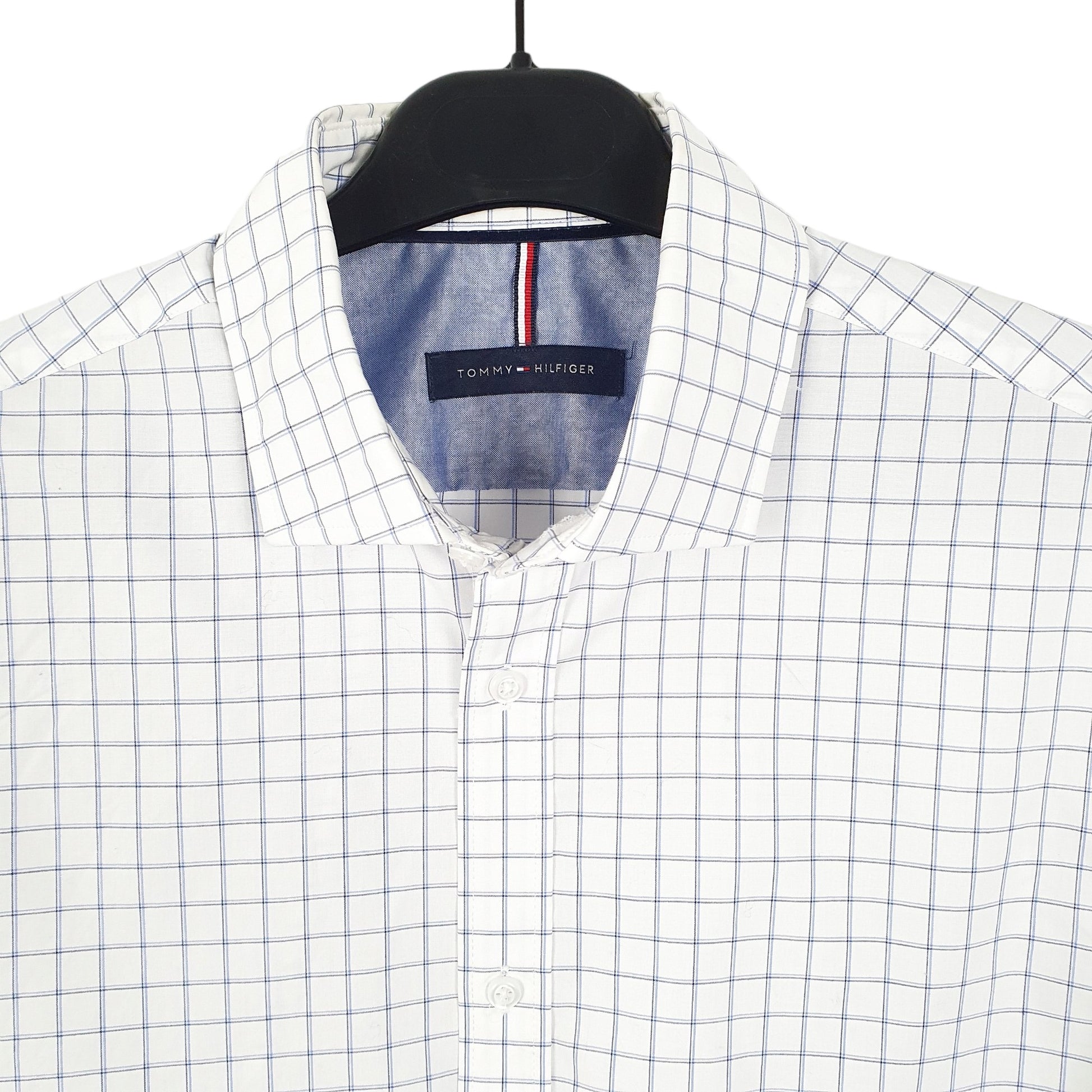 Tommy Hilfiger Long Sleeve Regular Fit Check Shirt White