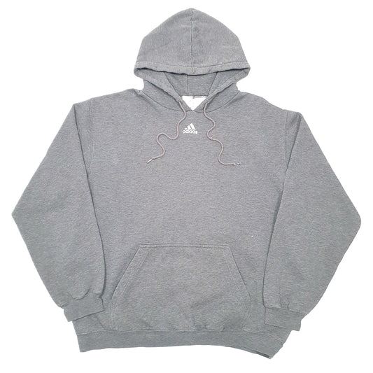 Mens Grey Adidas Hoodie Jumper