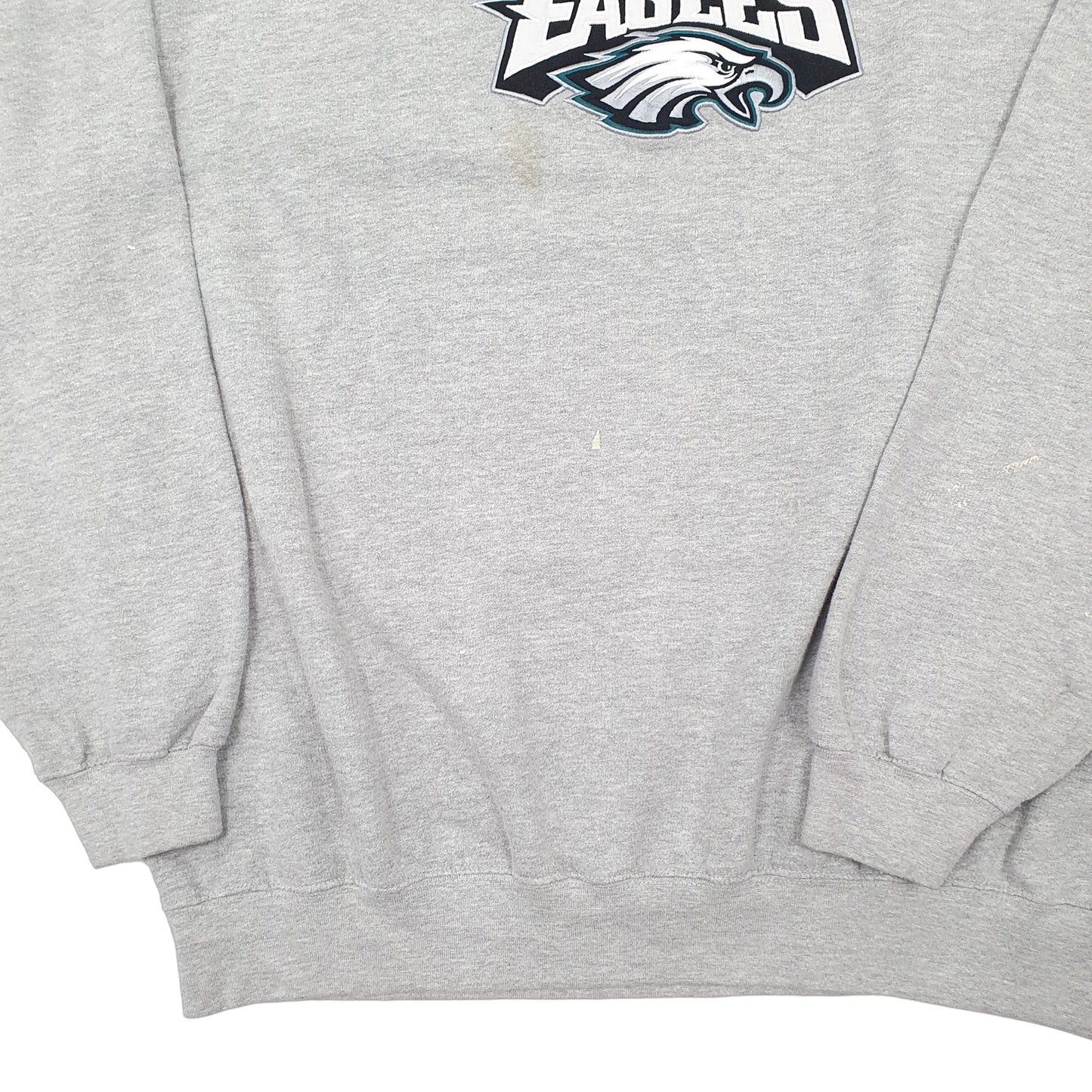 Mens Grey NFL Philadelphia Eagles USA Football Crewneck Jumper
