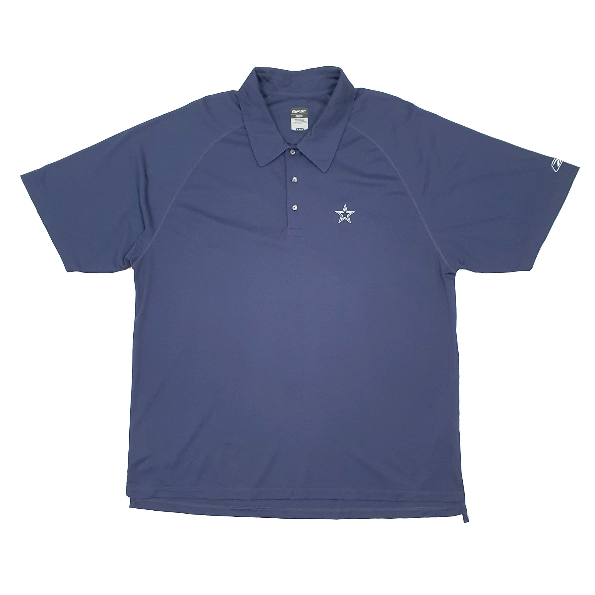 Reebok Performance Dry Short Sleeve Polyester Polo Shirt Navy