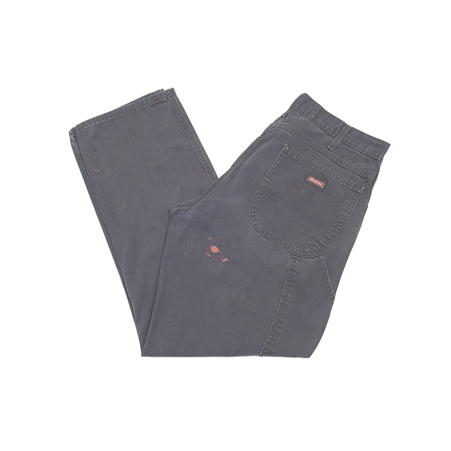 Mens Dickies Black Carpenter Trousers W36 L31 Black