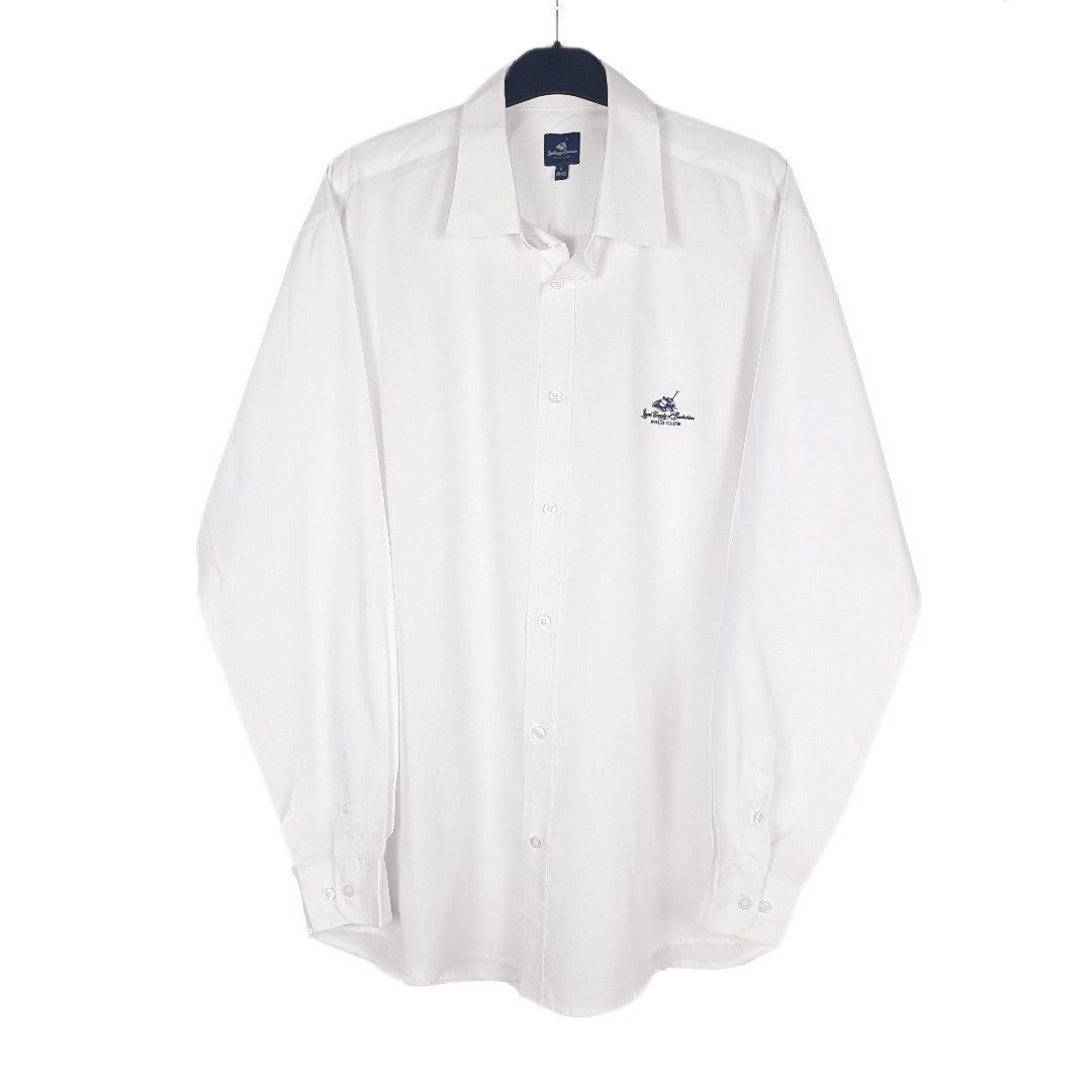White Royal County of Berkshire Polo Club Long Sleeve Shirt