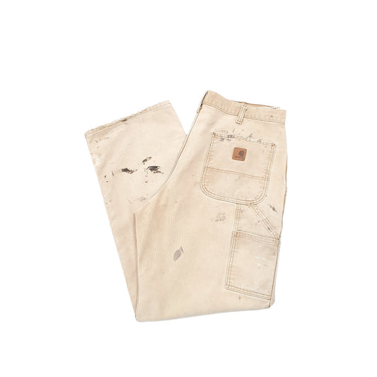 Carhartt Carpenter Loose Fit Jeans W36 L31 Beige