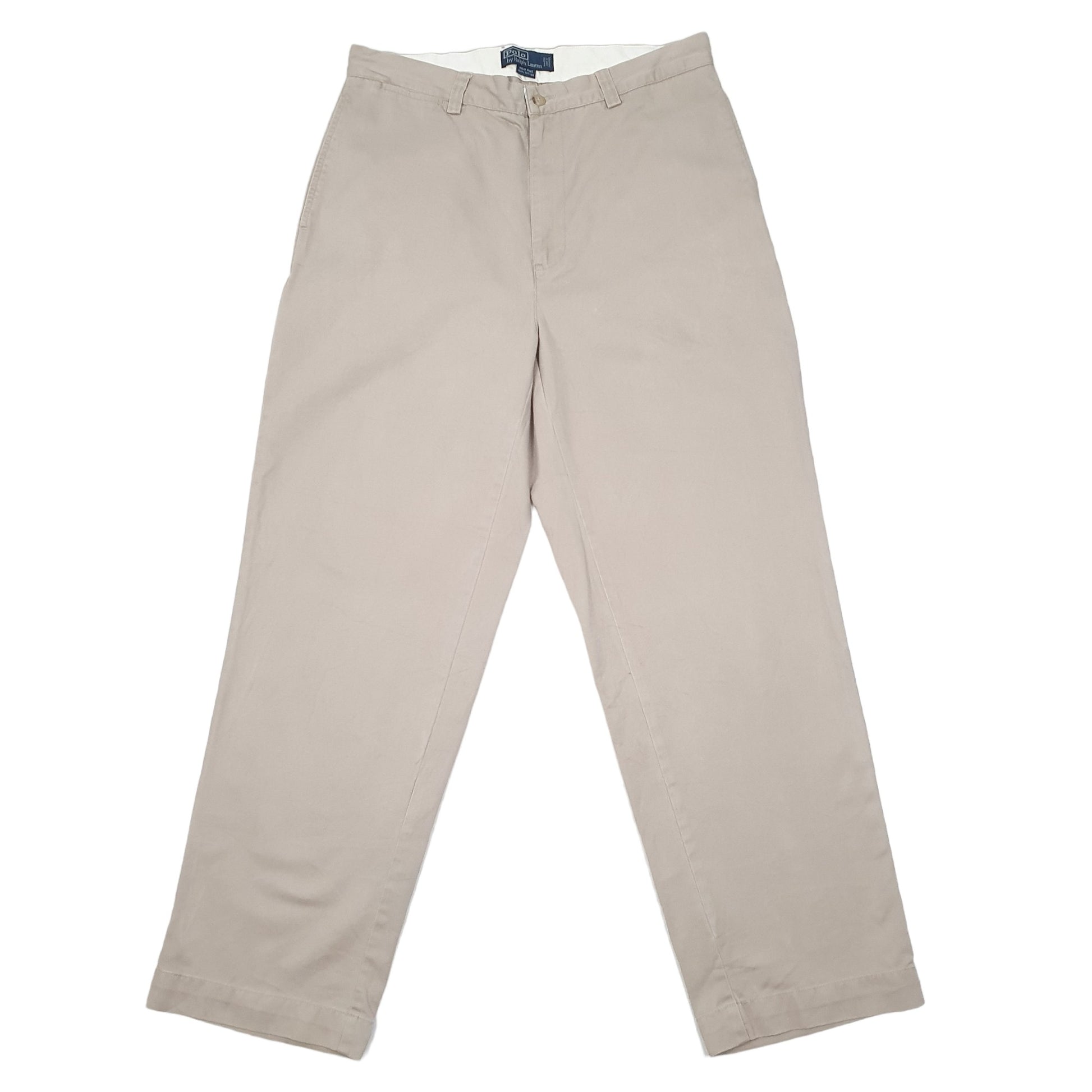 Mens Beige Polo Ralph Lauren Regular Fit Chino Trousers