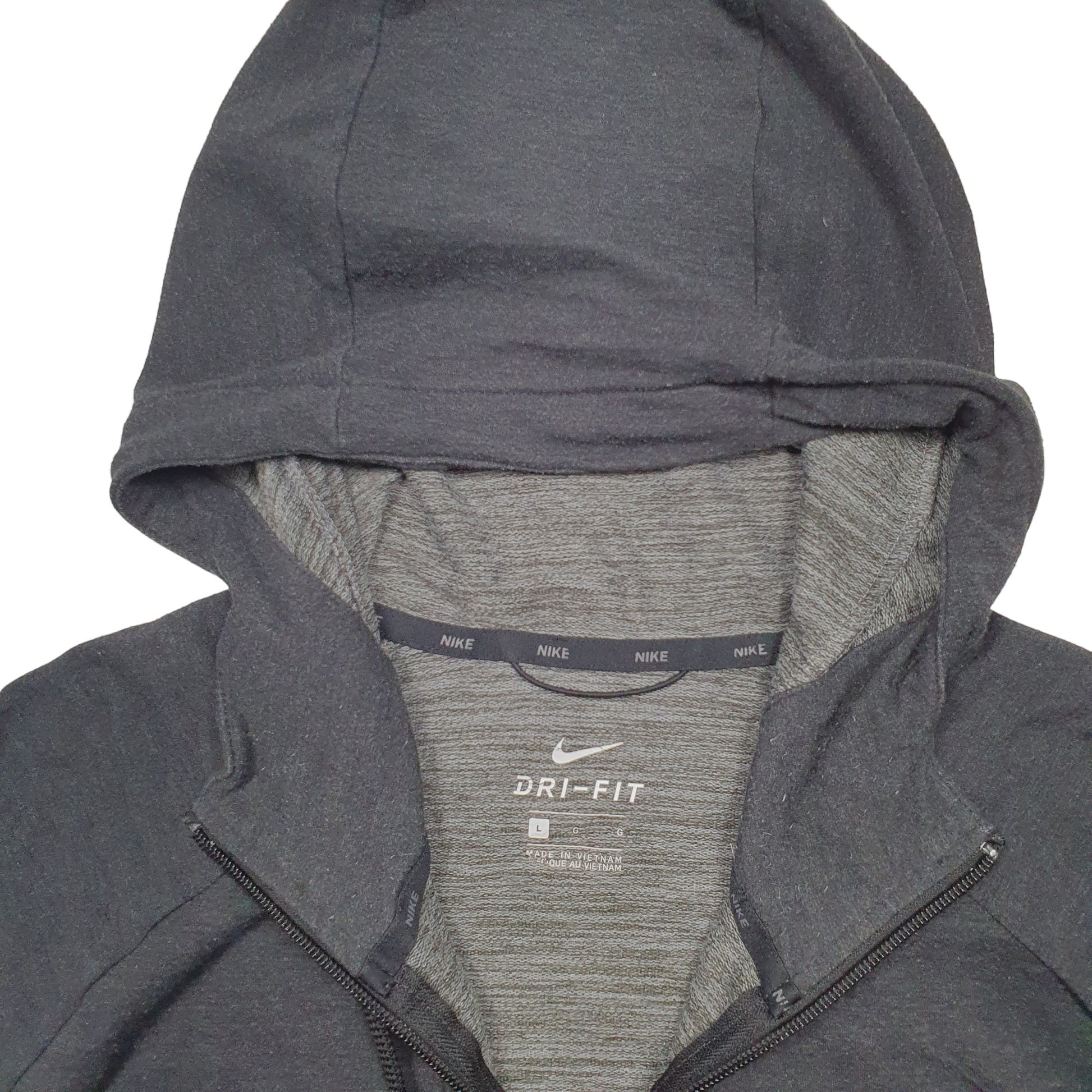 Mens Grey Nike Dri-Fit Hoodie Jumper
