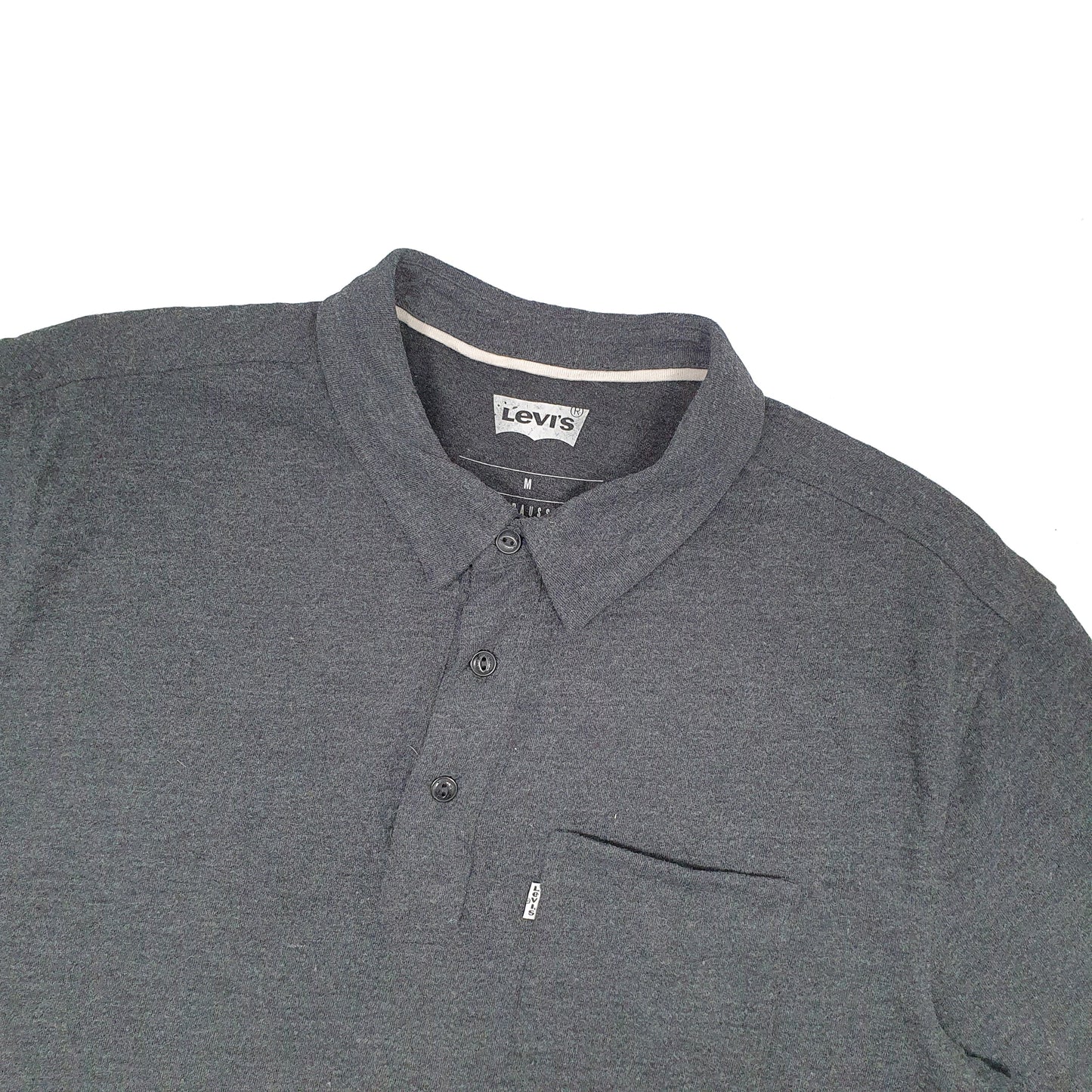 Levis Short Sleeve Polo Shirt Grey