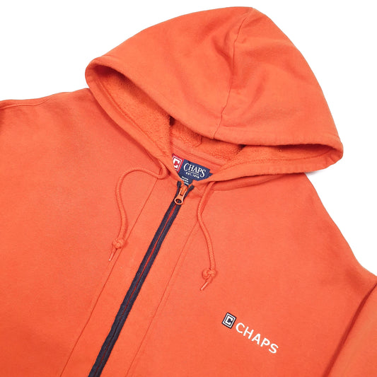 Chaps Spellout Full Zip Orange