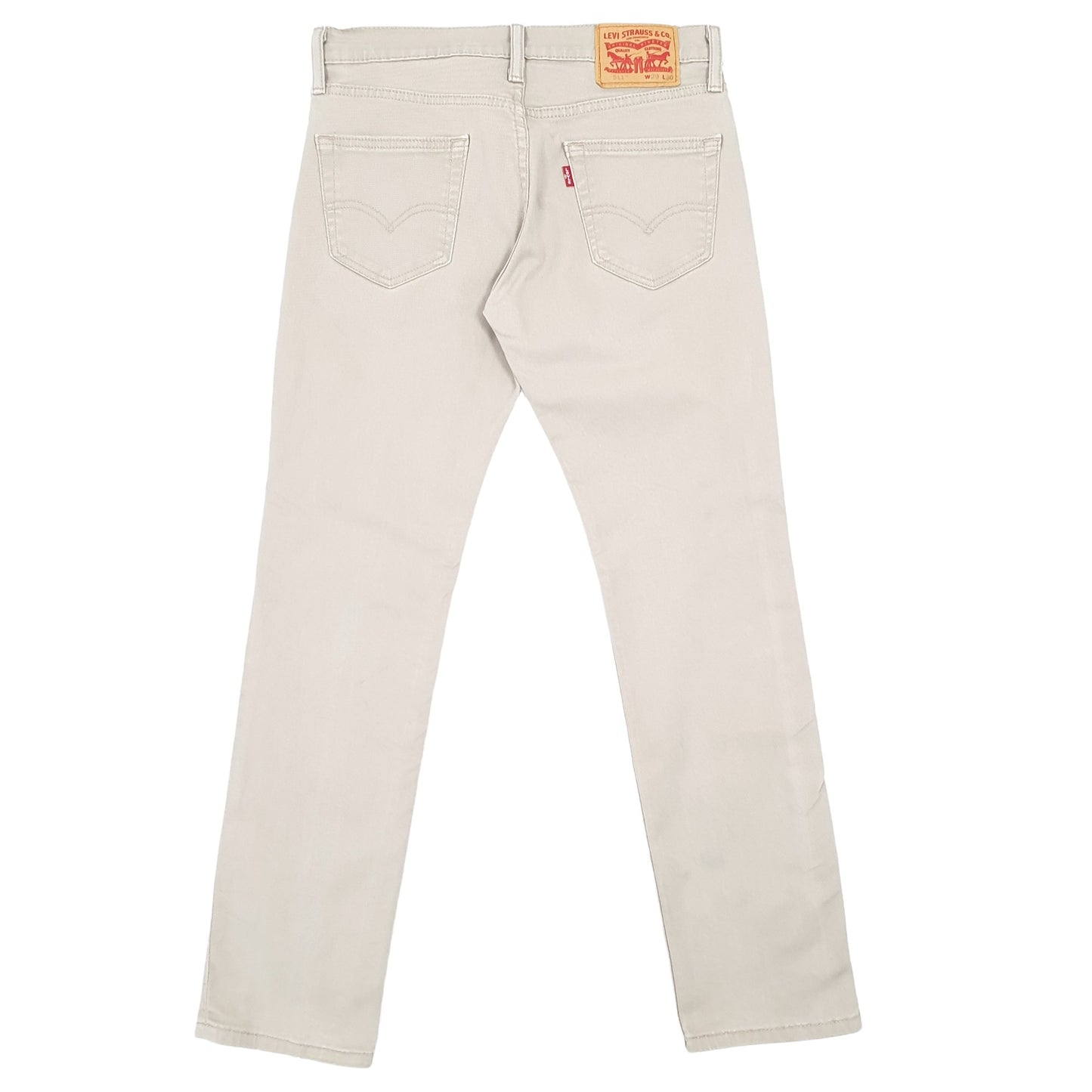 Levis 511 Slim Fit Jeans W29 L28 Beige